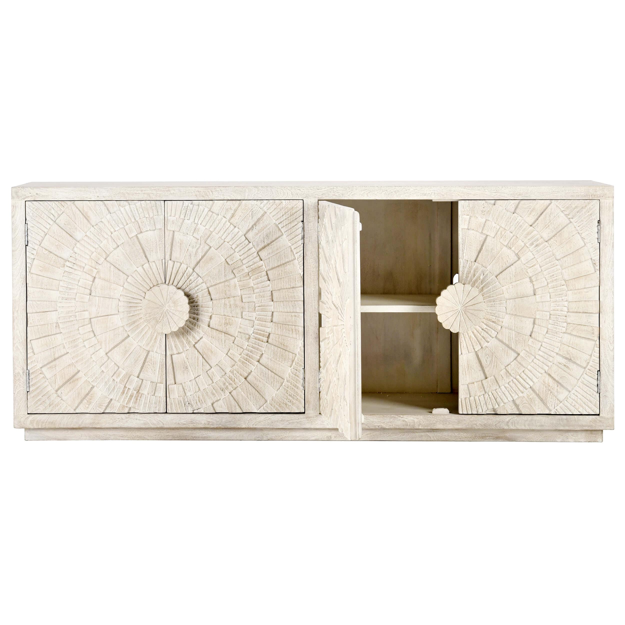 Apollo 4 Door Cabinet, Coastal White - Image 4