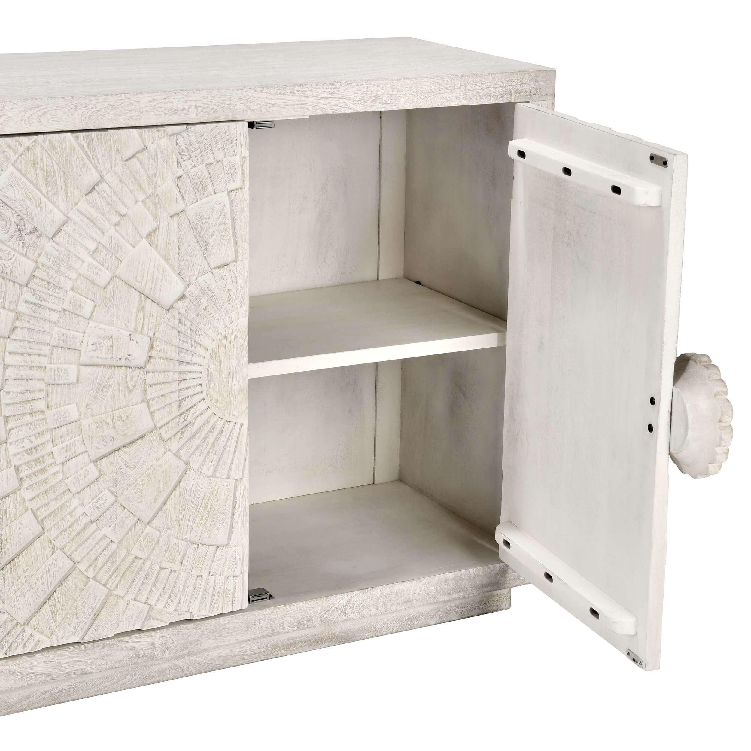 Apollo 4 Door Cabinet, Coastal White - Image 5