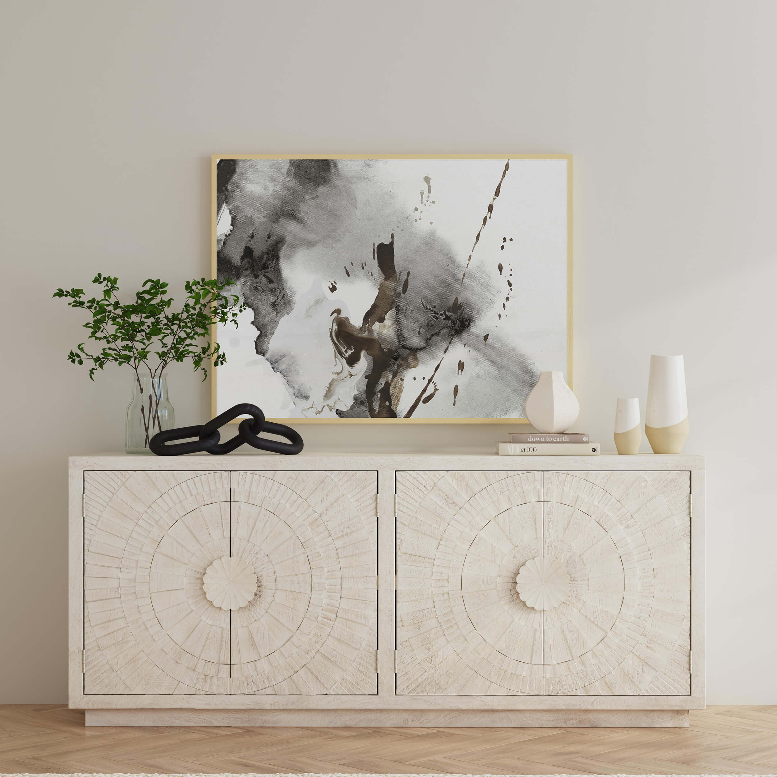 Apollo 4 Door Cabinet, Coastal White - Image 9