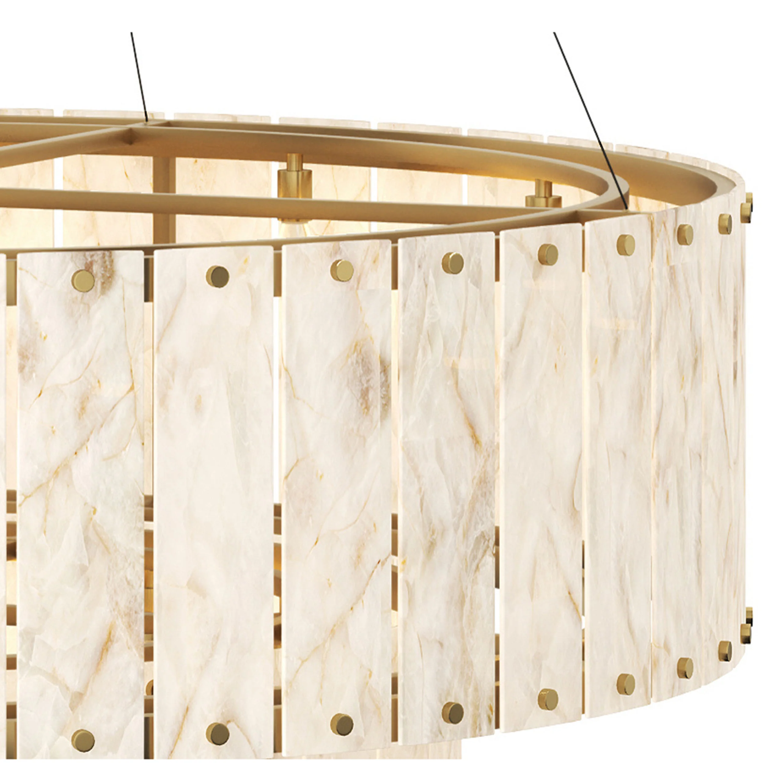 Apsara Chandelier, Alabaster - Image 3