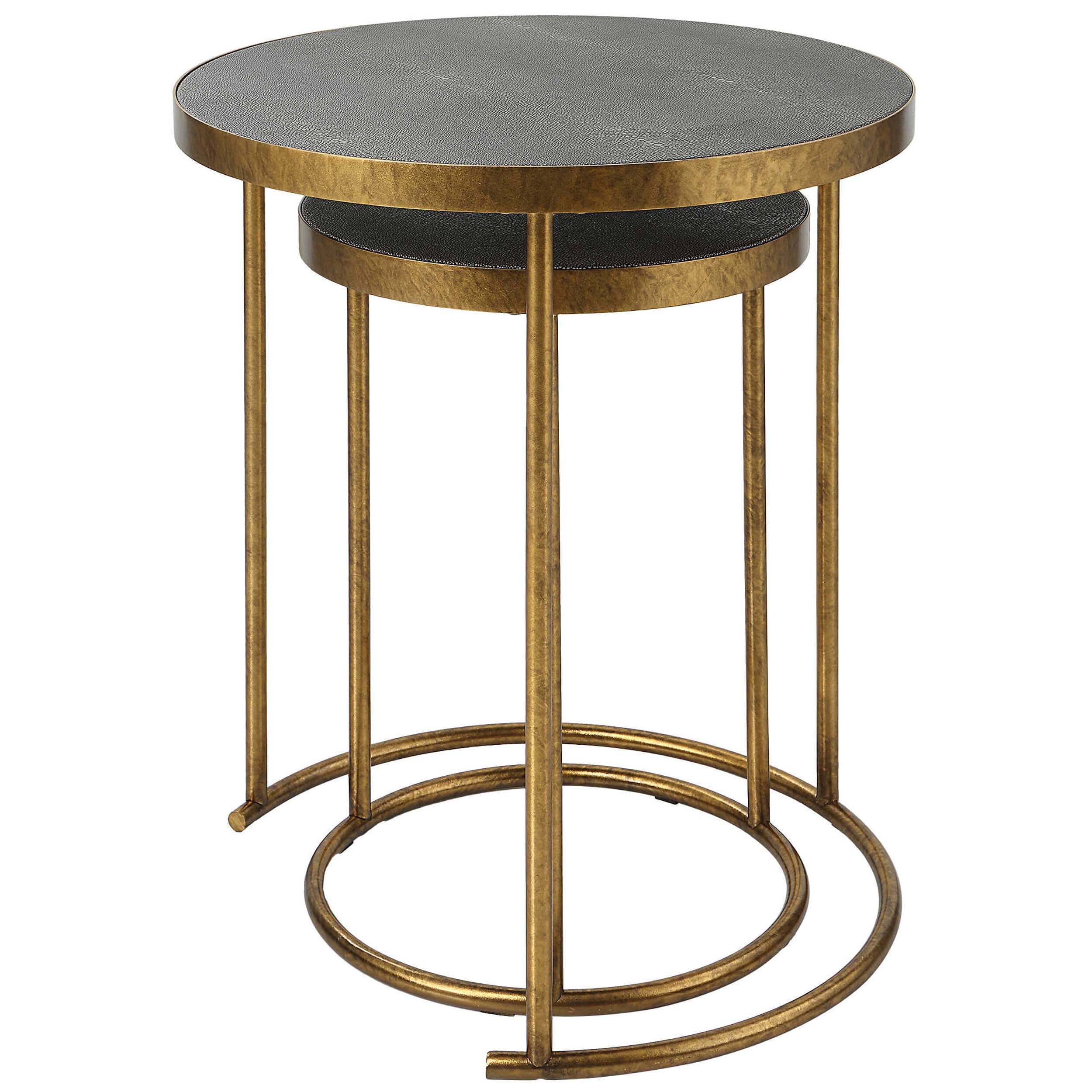 Aragon Nesting Tables, Gray, Set of 2 - Image 4