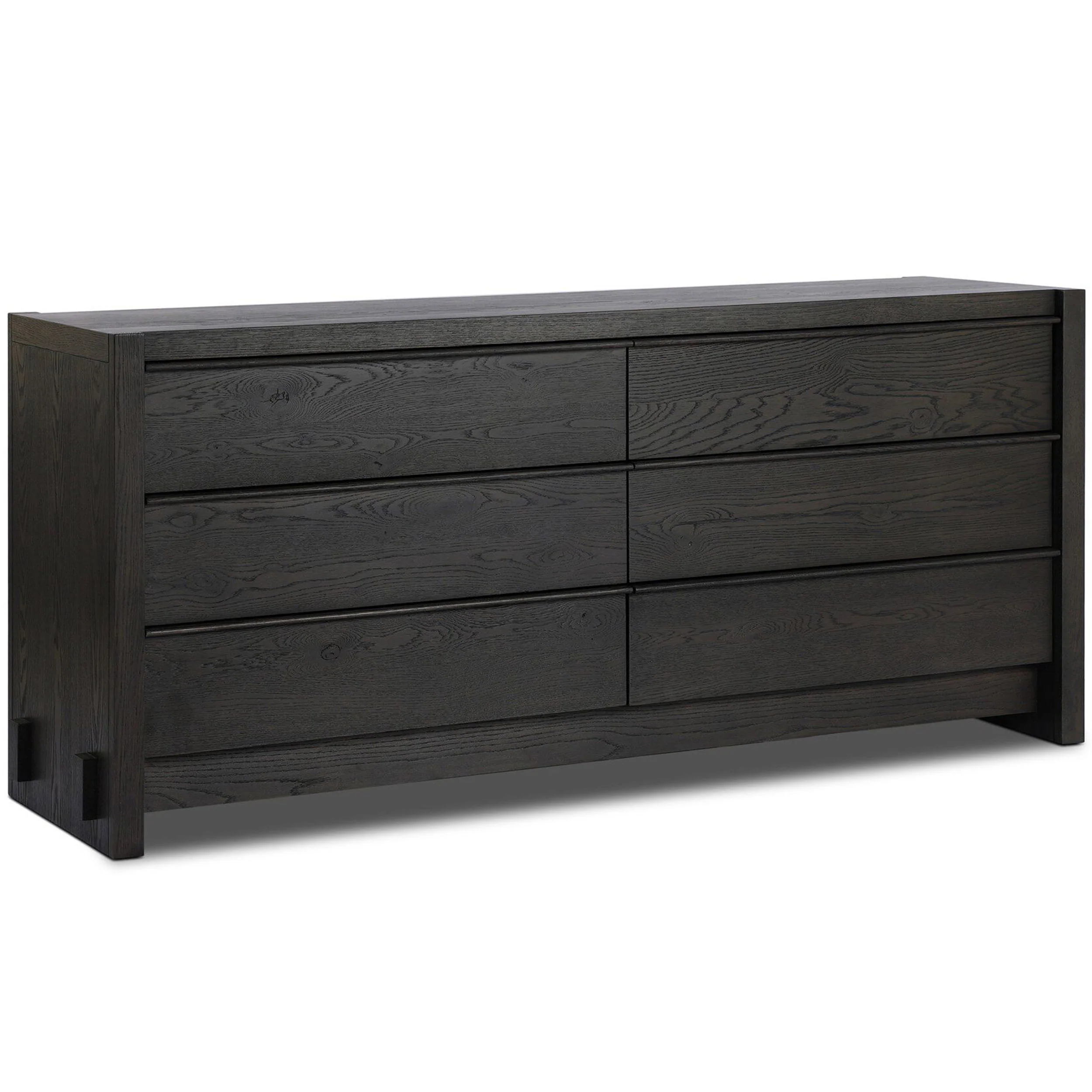 Aramis 6 Drawer Dresser, Smoked Black by Four Hands