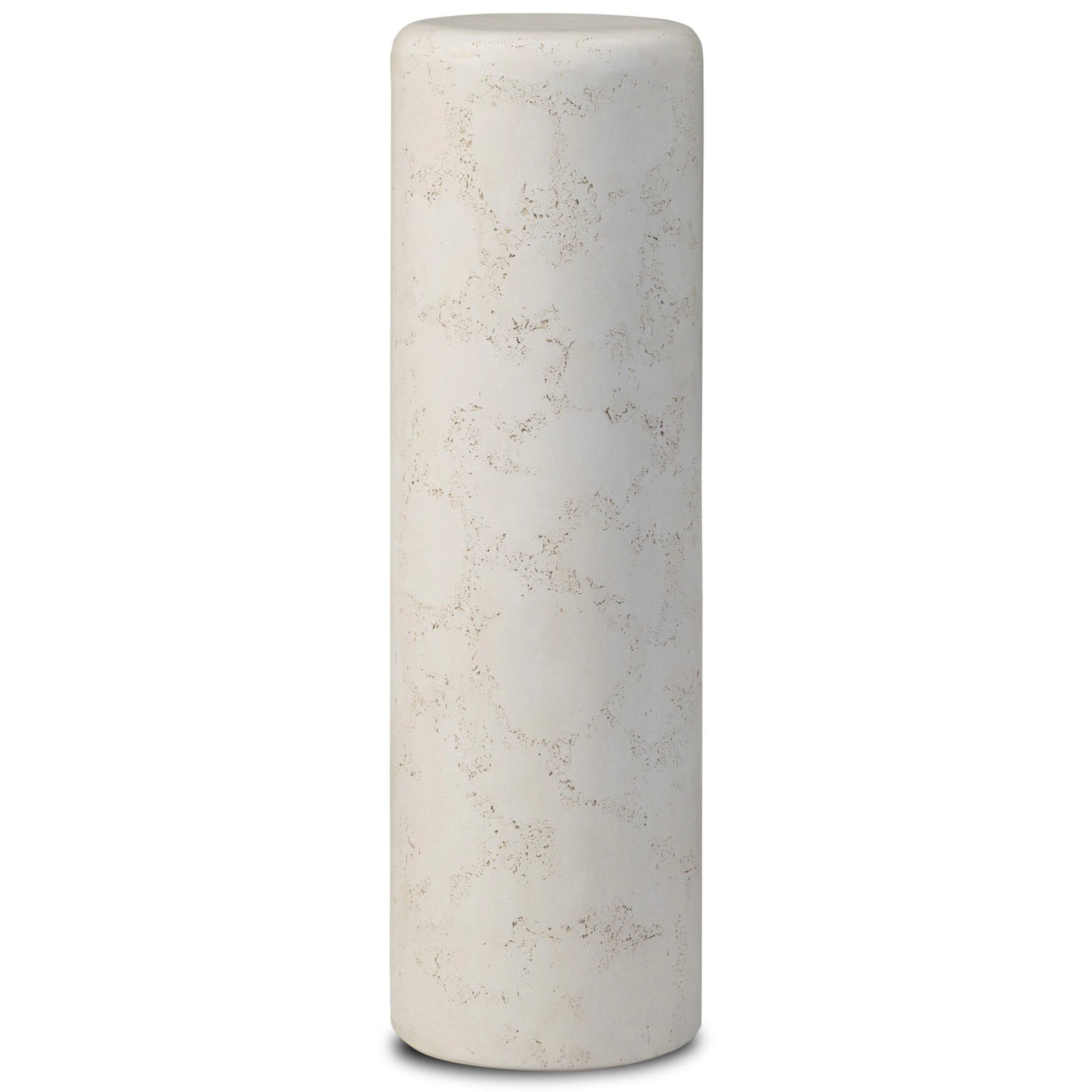 Arati Pedestal, Aged White by Four Hands - Image 2
