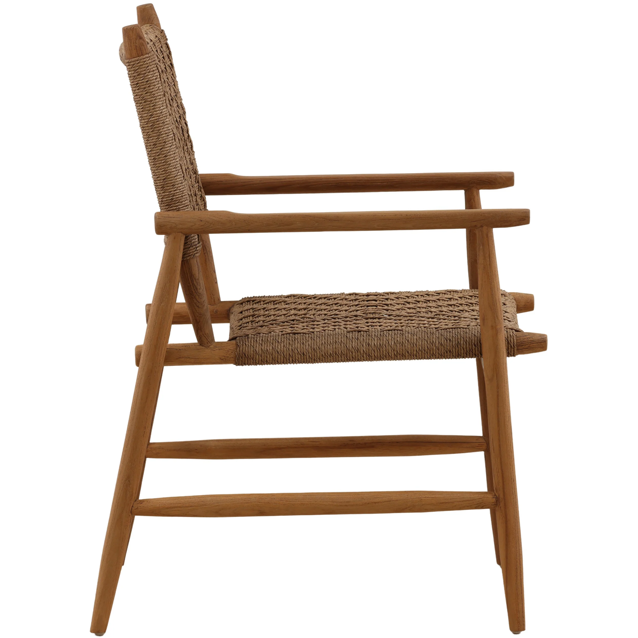 Araya Outdoor Dining Chair, Light Brown, Set of 2 - Image 3
