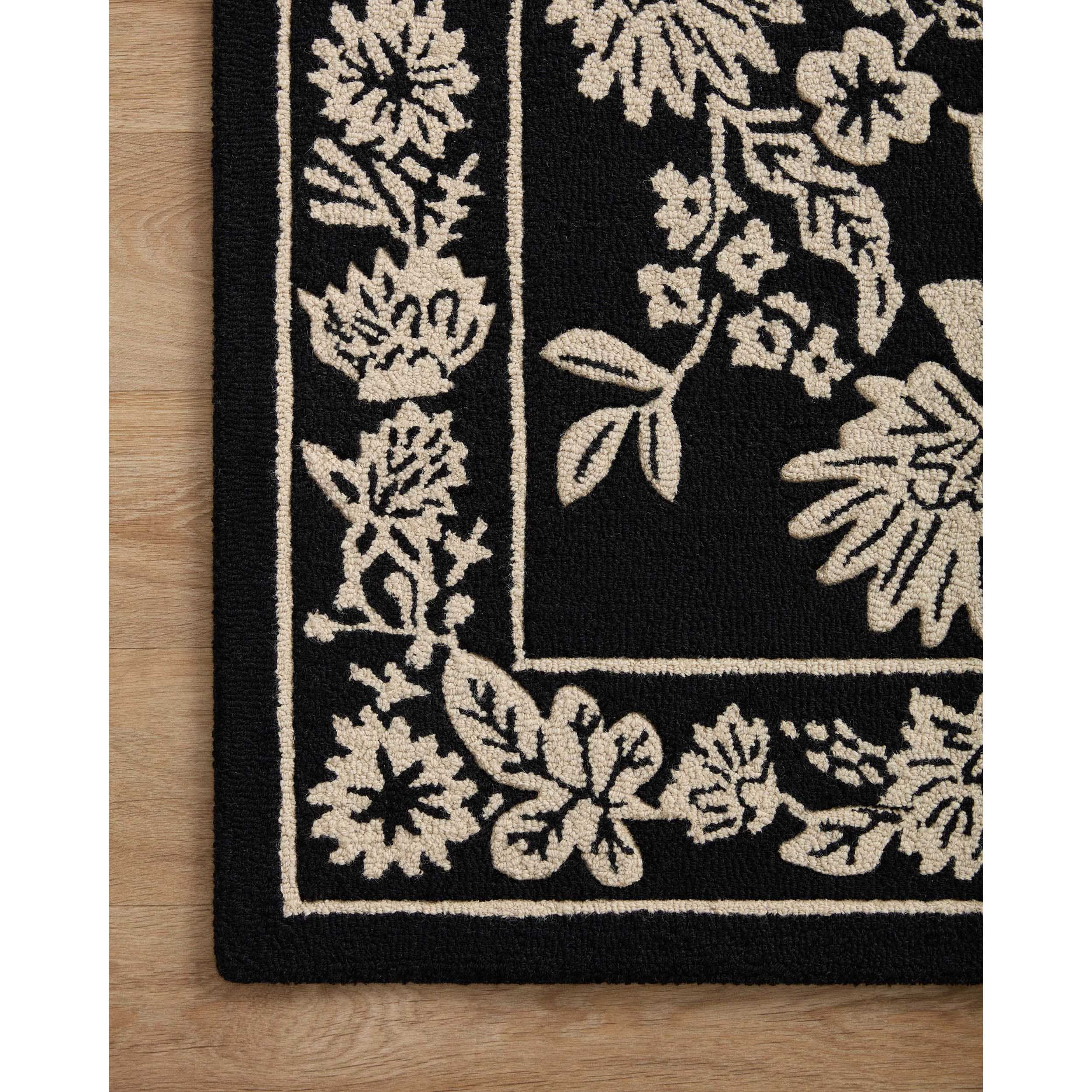 Rifle Paper Co. x Loloi Rug Arboretum ARB-01, Black - Image 2