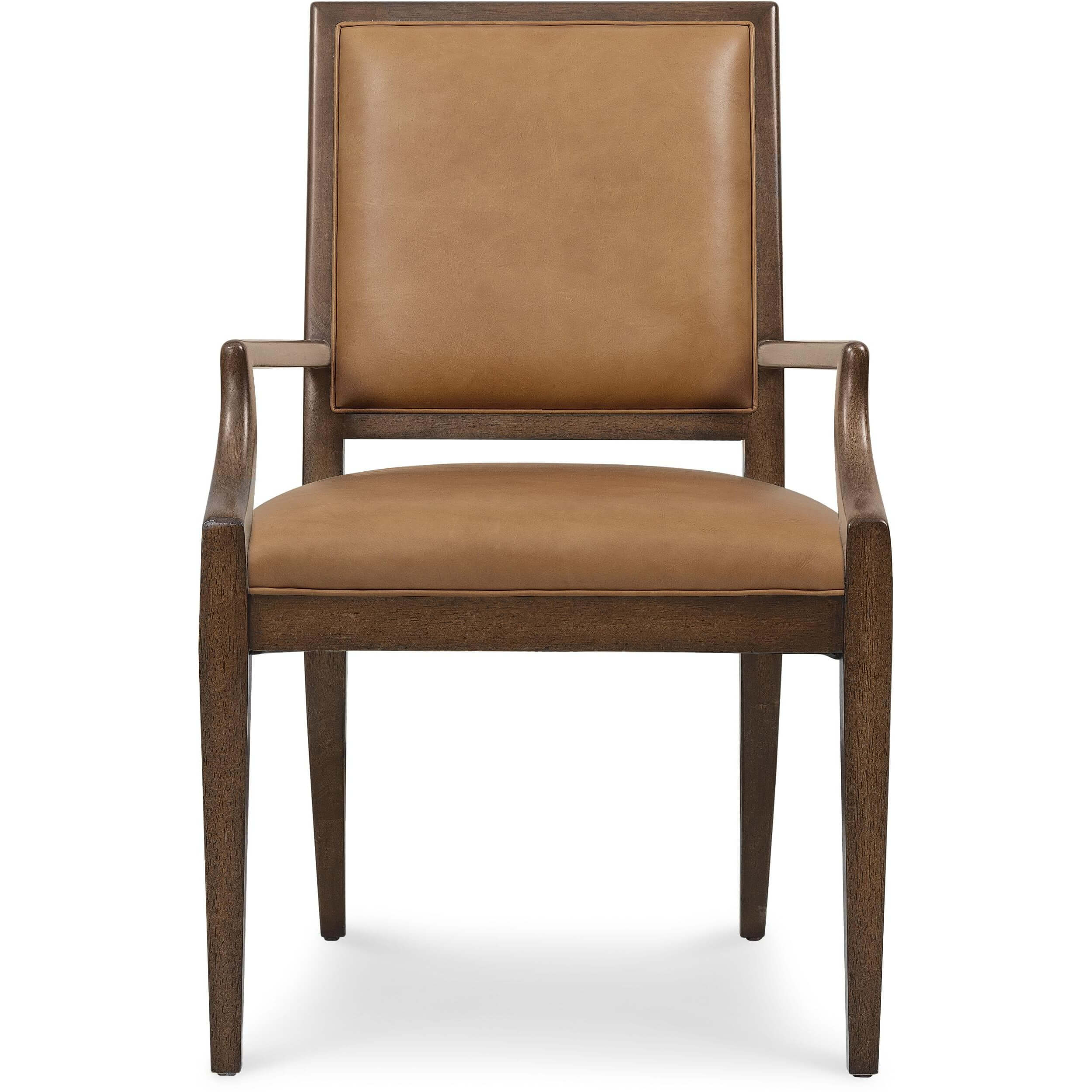 Archives Leather Arm Chair, Dark Blonde, Set of 2 - Image 2
