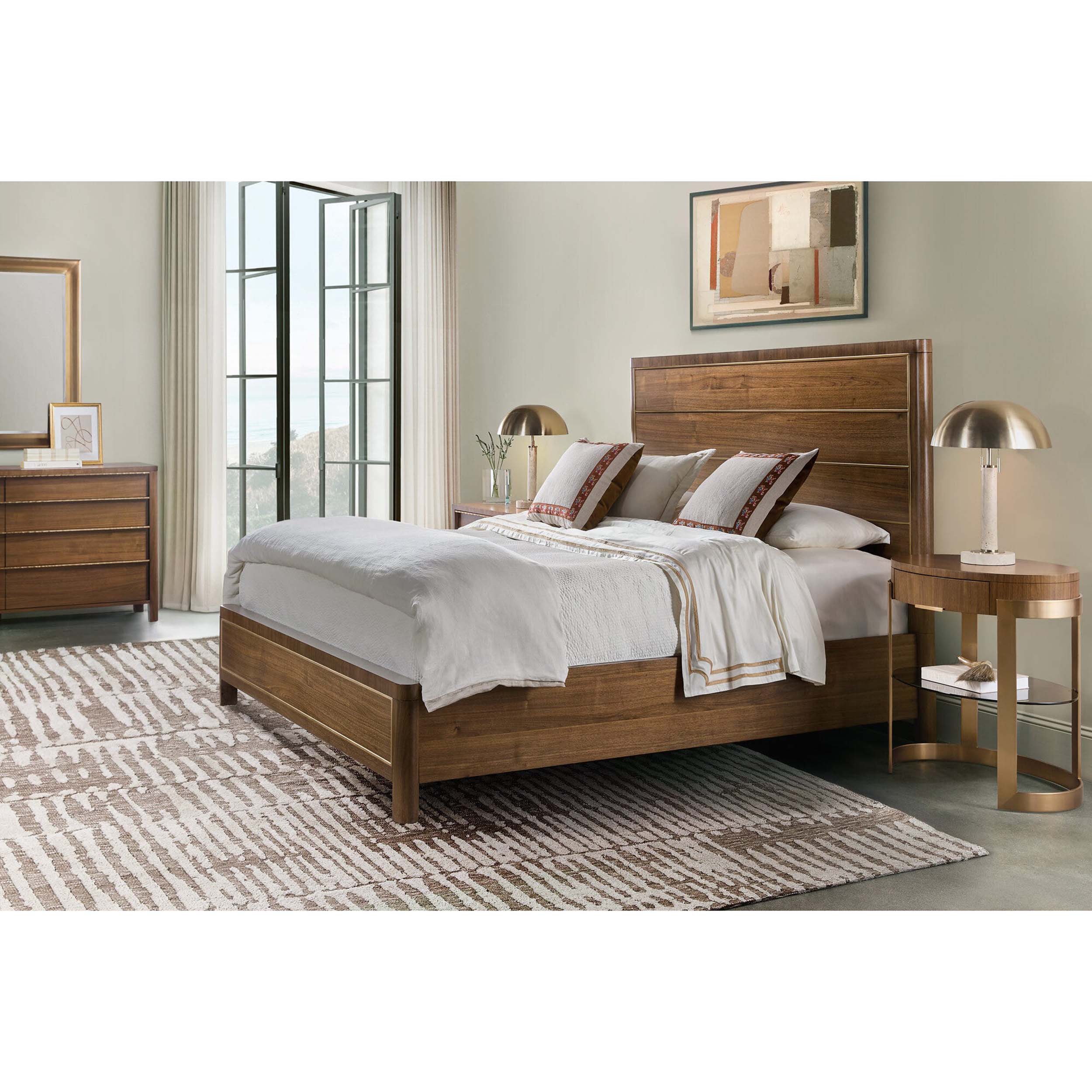 Eleana Panel Bed, Light Caramel - Image 3