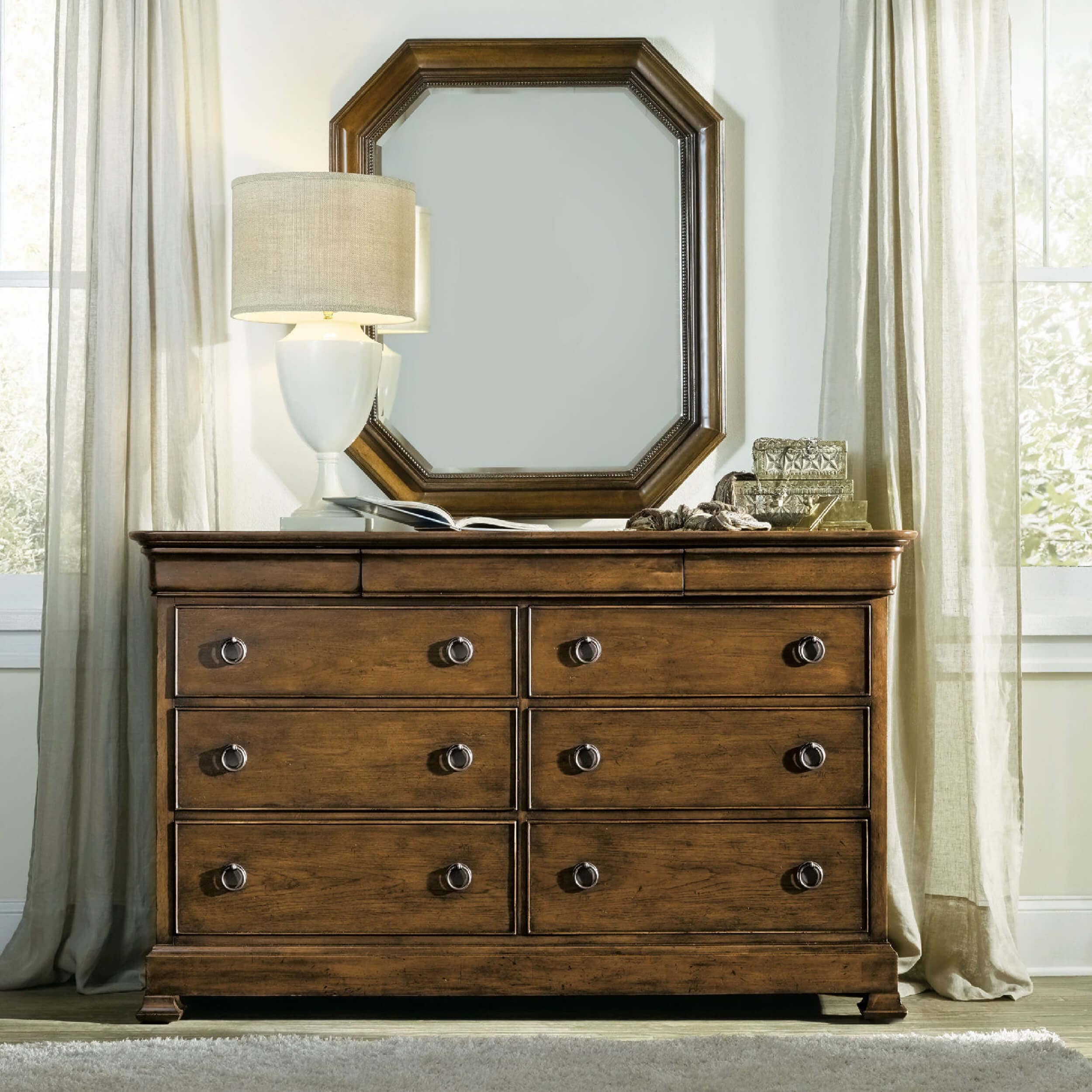Archivist 9 Drawer Dresser, Dark Wood - Image 3