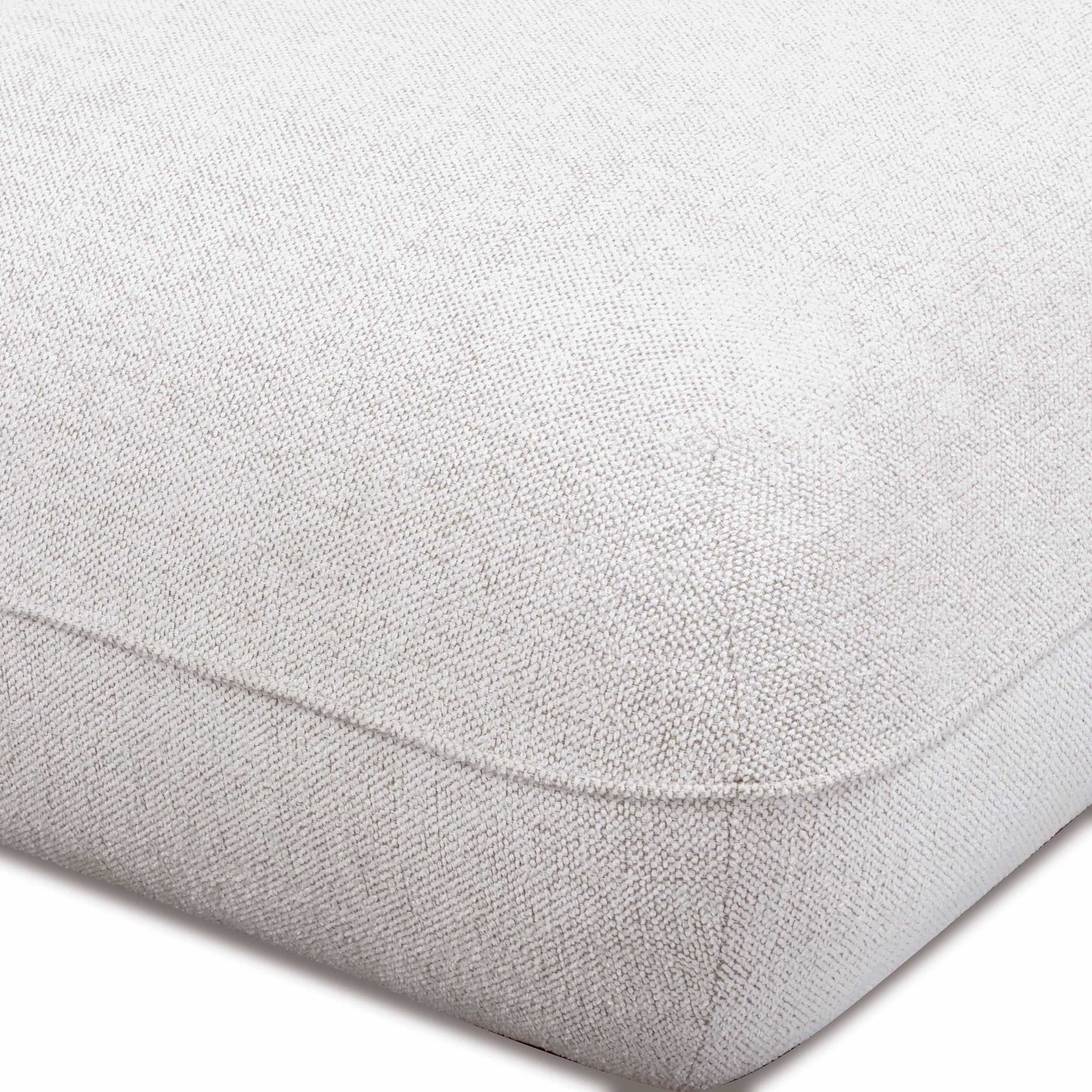 Arezza Ottoman, Stone White - Image 4