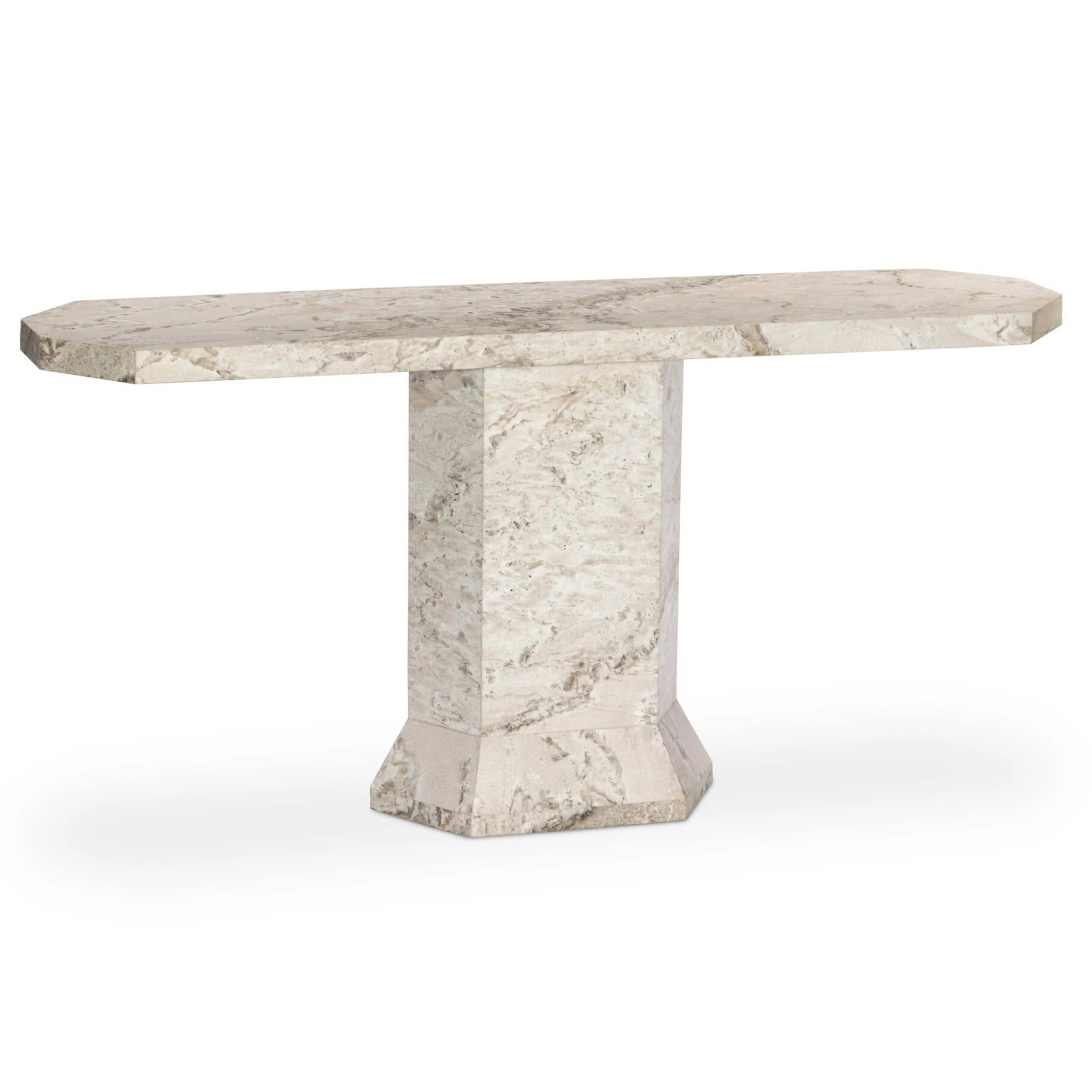 Argos Console Table, Sand Marble by Four Hands