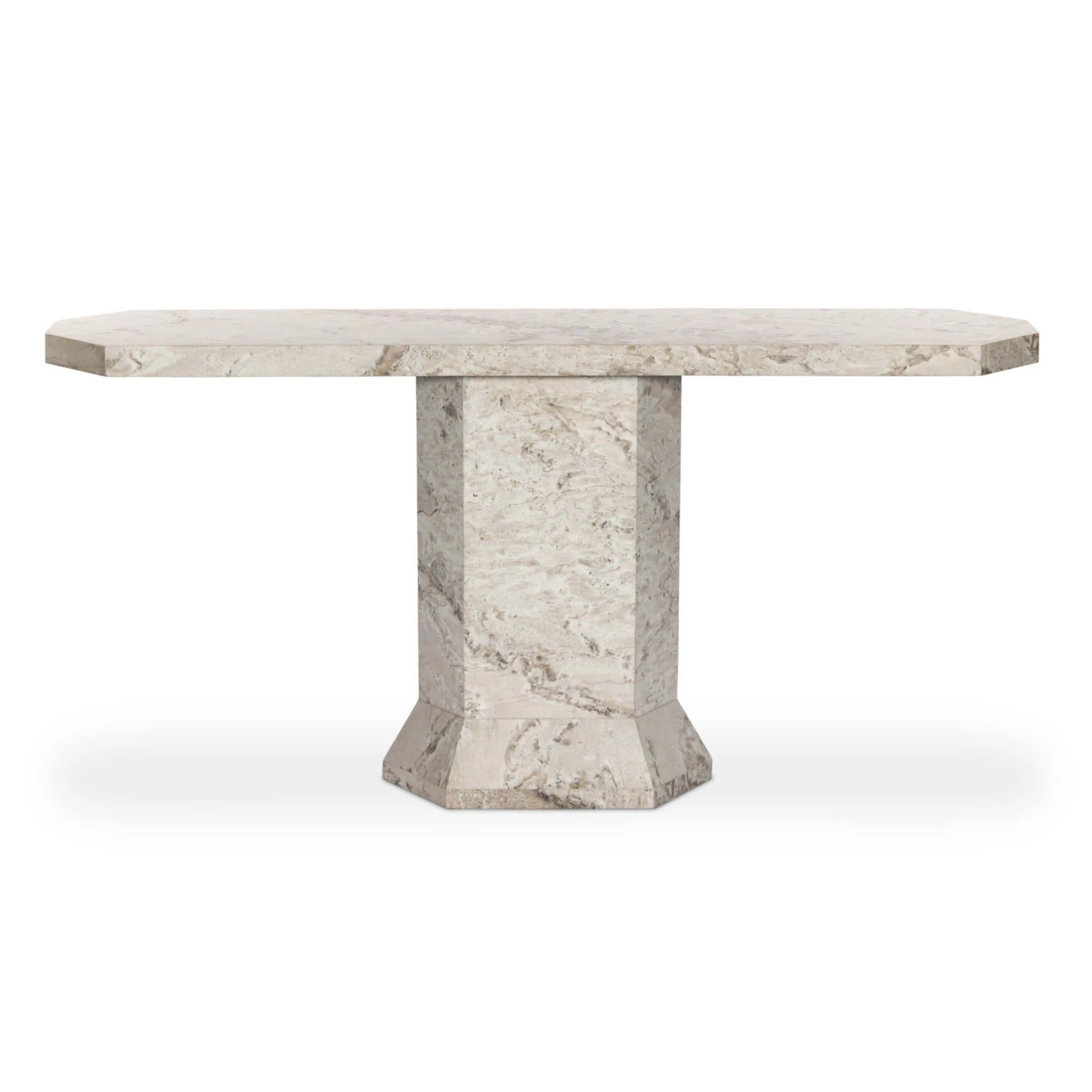 Argos Console Table, Sand Marble by Four Hands - Image 2