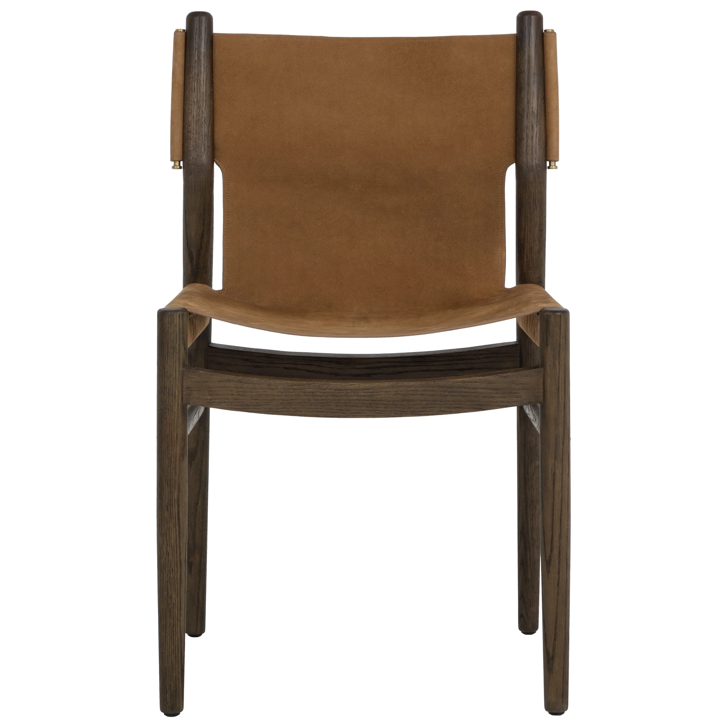 Argus Leather Dining Chair, Nubuck Caramel, Set of 2 - Image 2