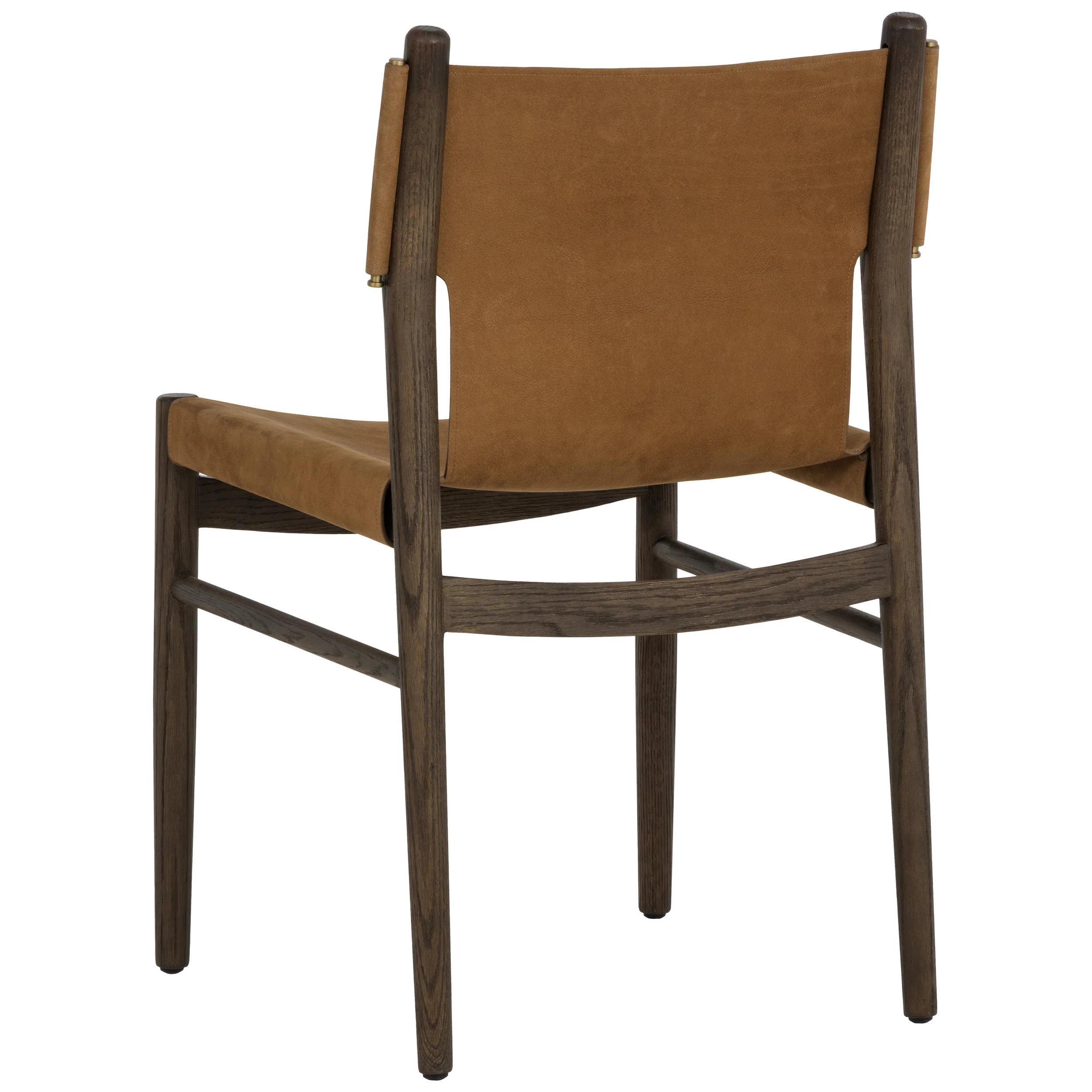 Argus Leather Dining Chair, Nubuck Caramel, Set of 2 - Image 4