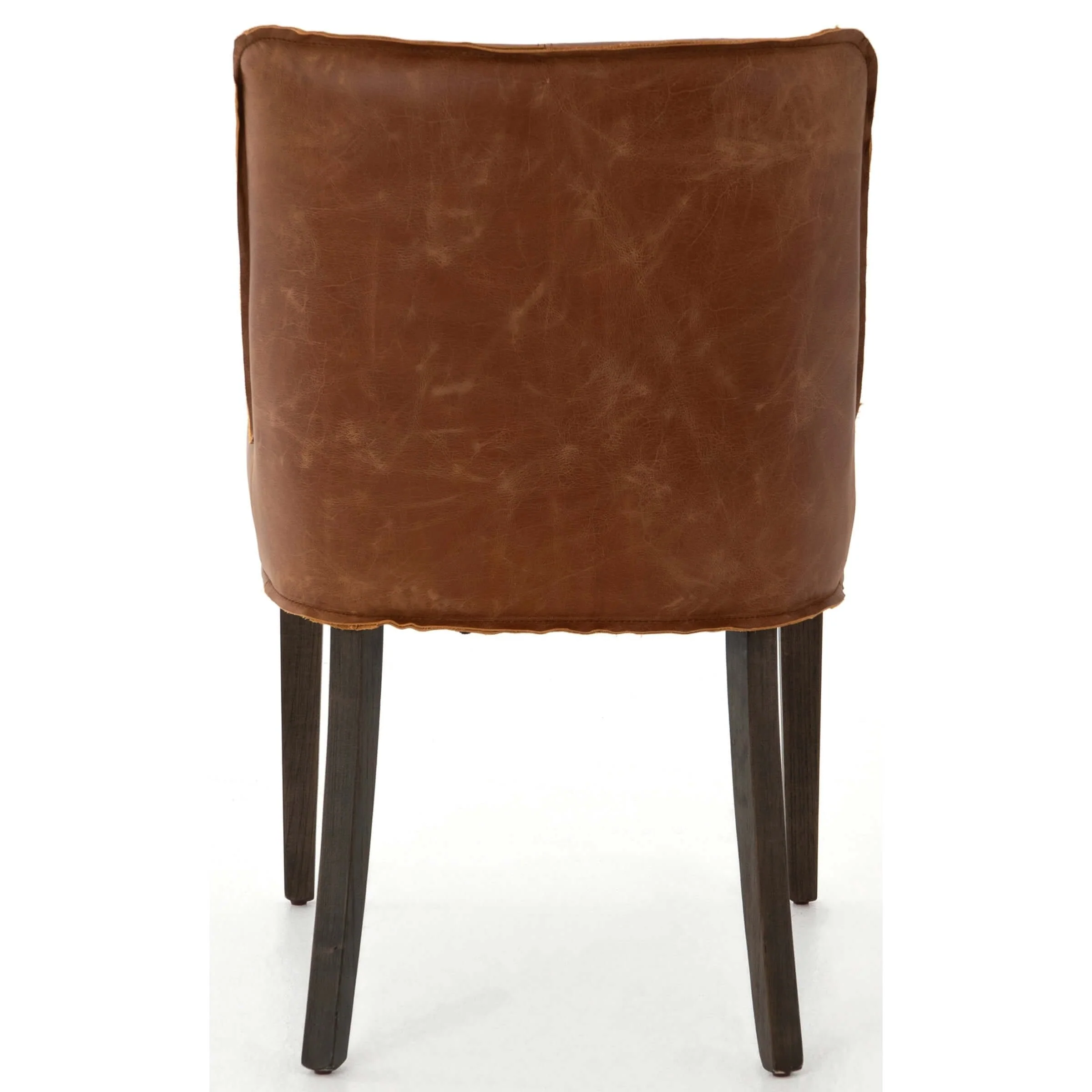 Aria Leather Dining Chair, Sienna Chestnut, Set of 2 by Four Hands - Image 4