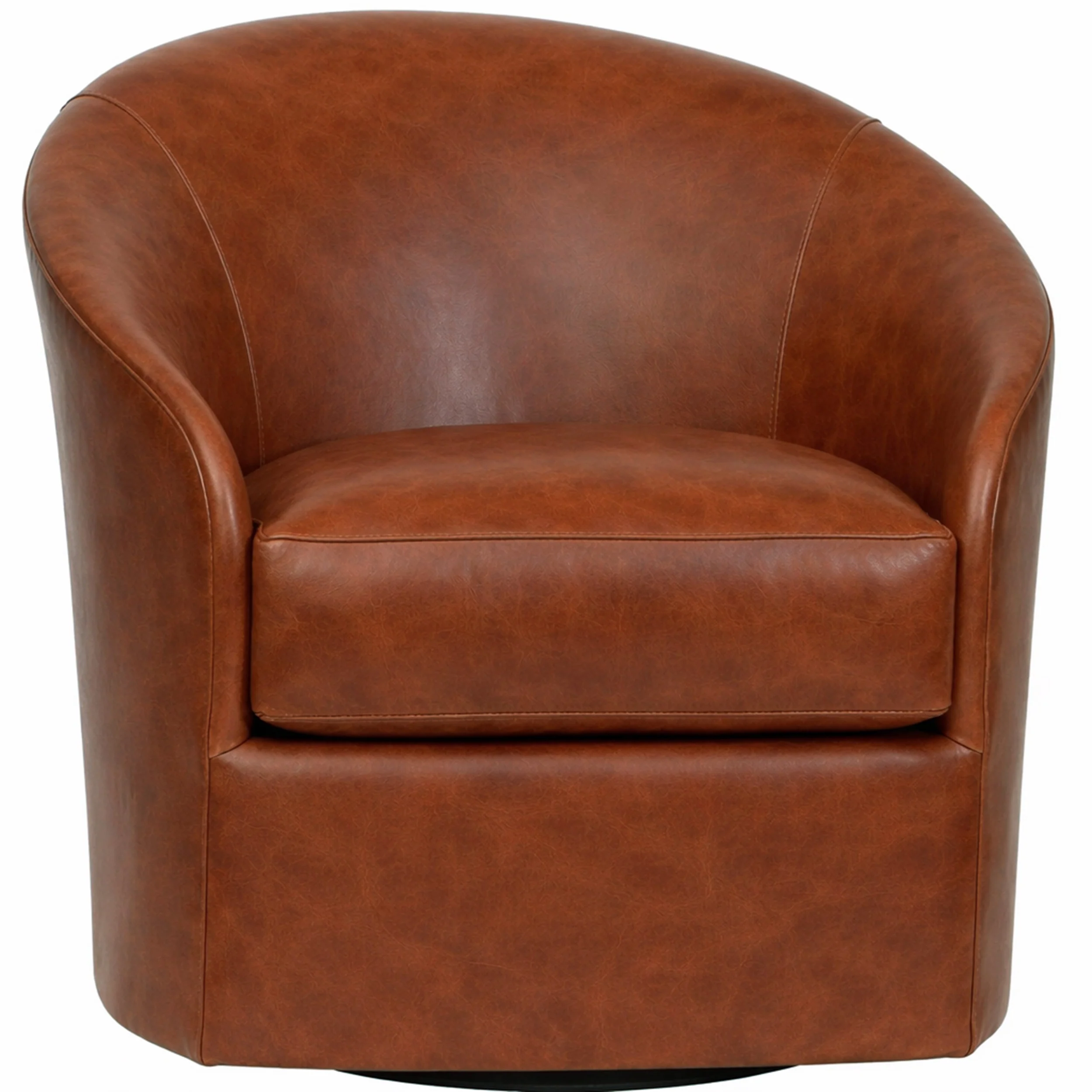 Arlo Leather Swivel Chair, Laguna Cognac - Image 2