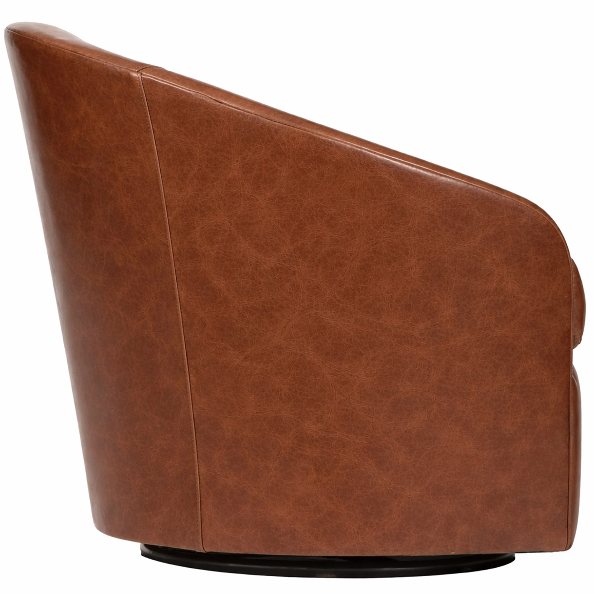 Arlo Leather Swivel Chair, Laguna Cognac - Image 3