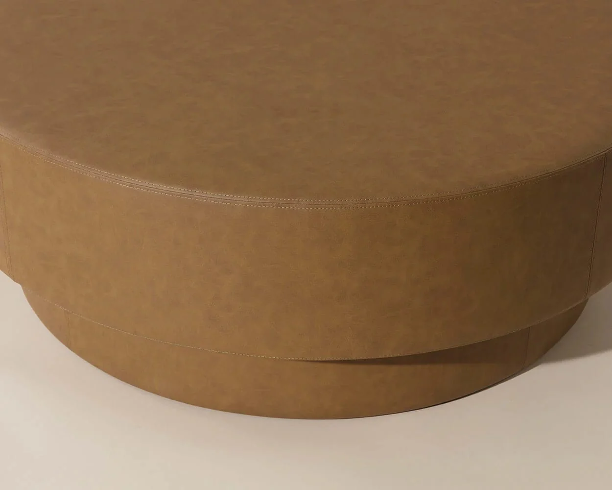 Arlo Ottoman, Milliken Cognac - Image 3