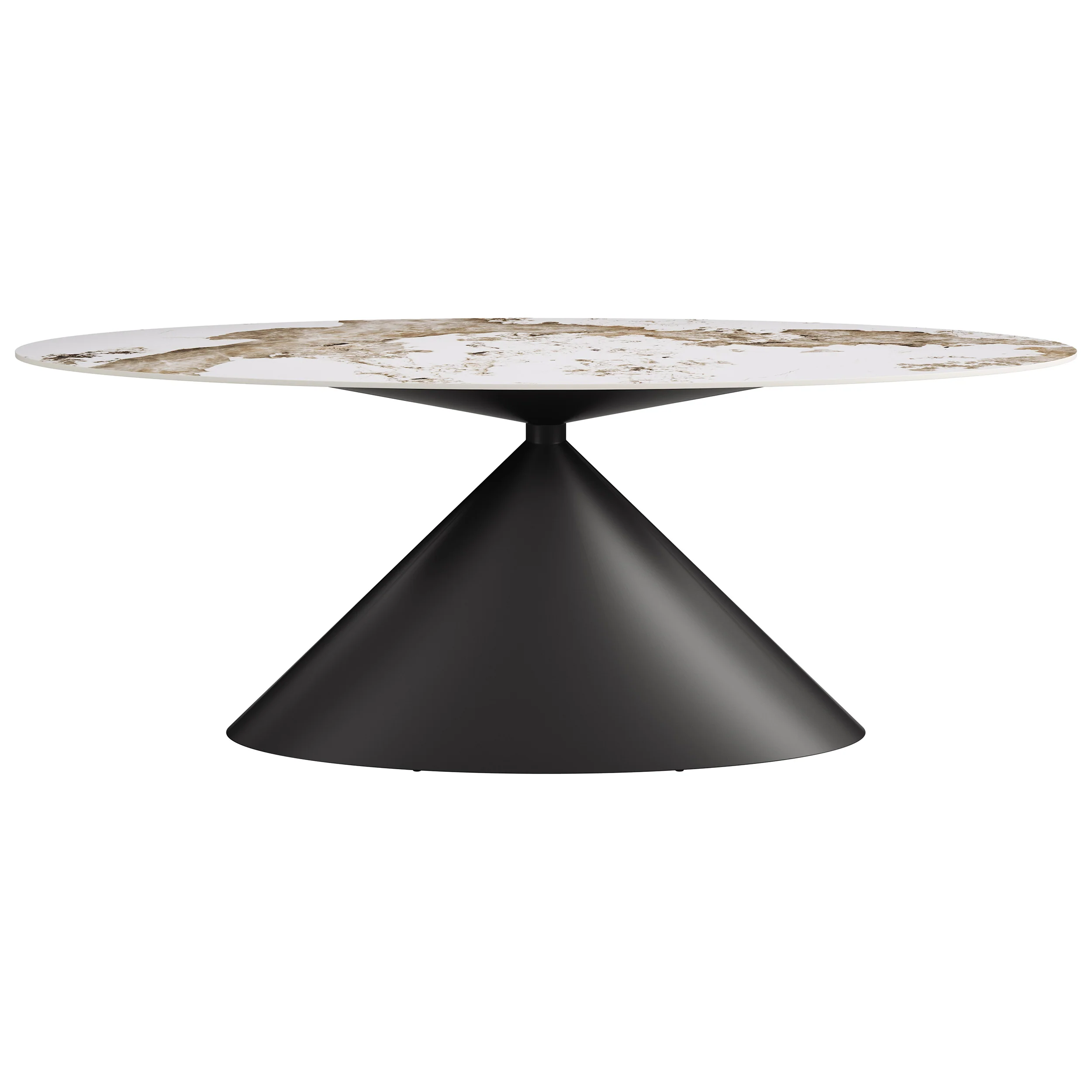 Armana Dining Table, White/Brown - Image 2