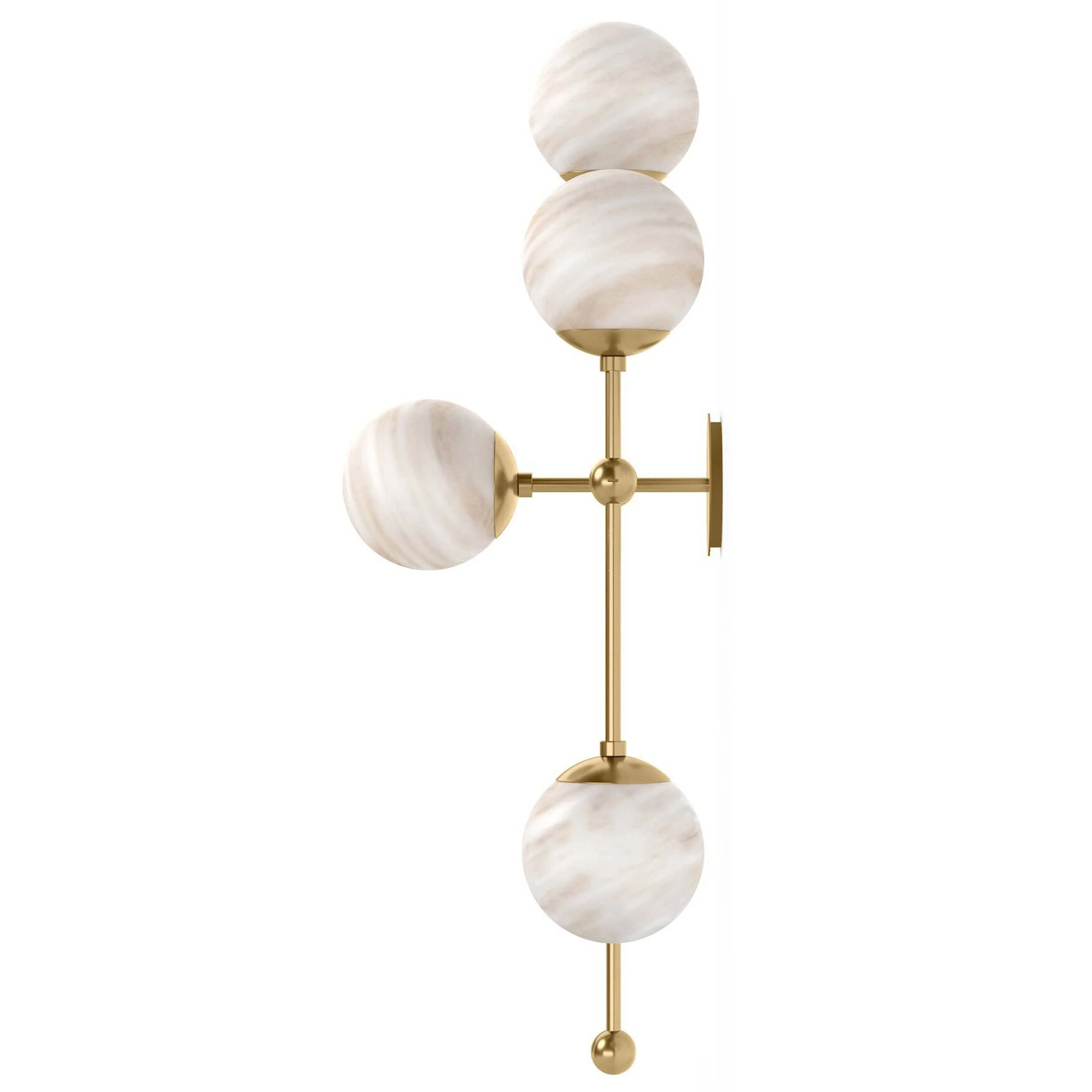 Armstrong 4 R Sconce, Burnished Brass / Marble by Four Hands - Image 4