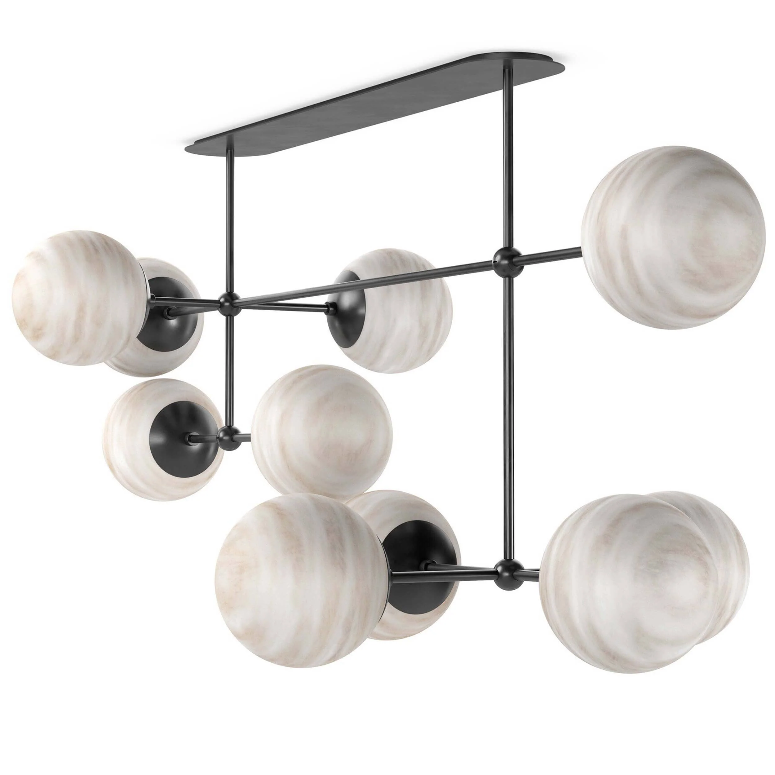 Armstrong Linear Chandelier, Black Gunmetal by Four Hands - Image 2