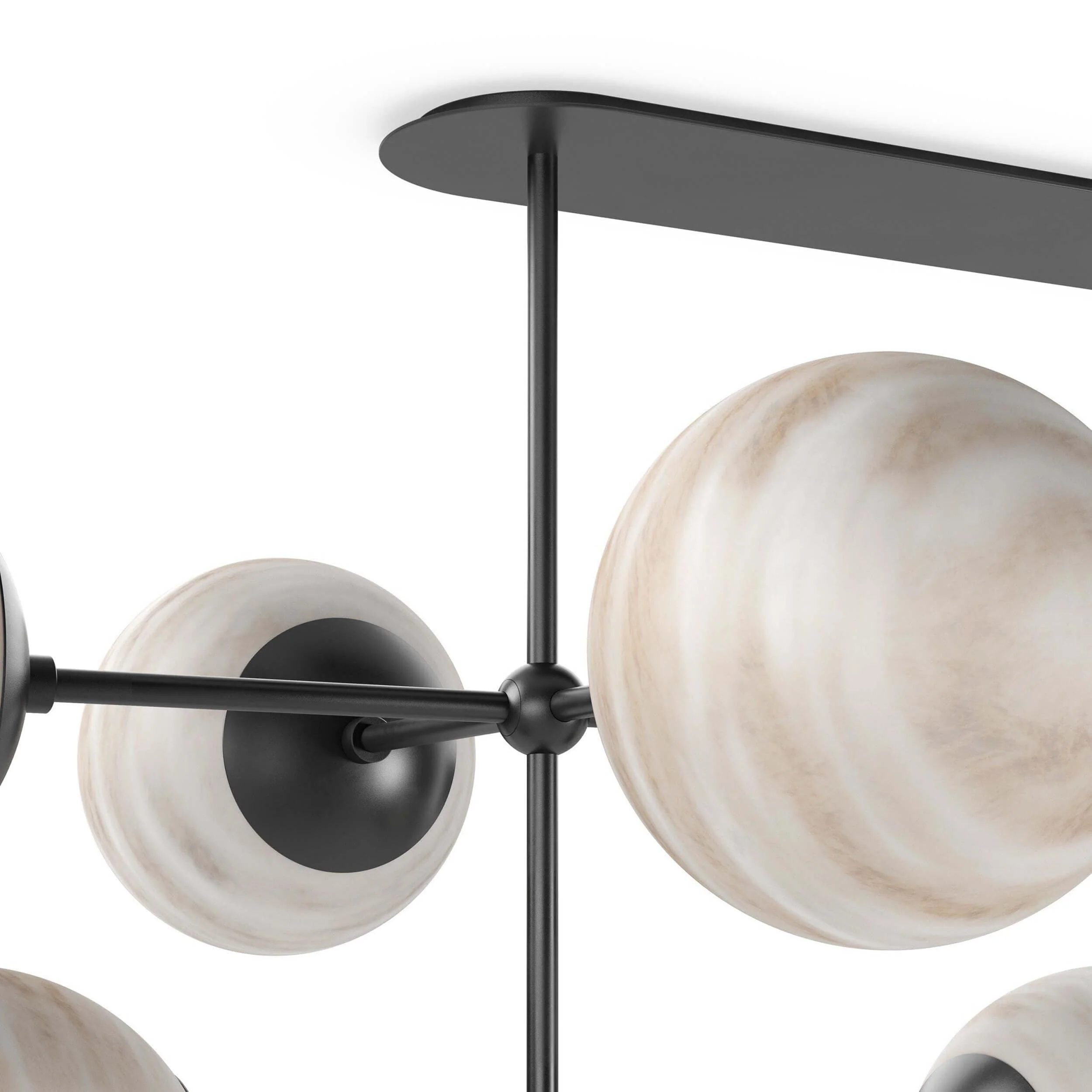 Armstrong Linear Chandelier, Black Gunmetal by Four Hands - Image 3