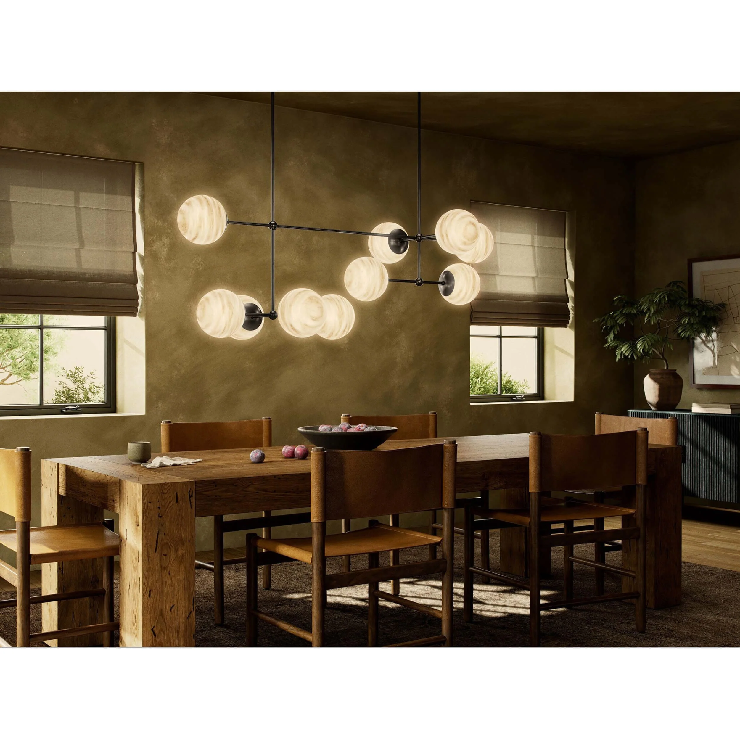 Armstrong Linear Chandelier, Black Gunmetal by Four Hands - Image 4