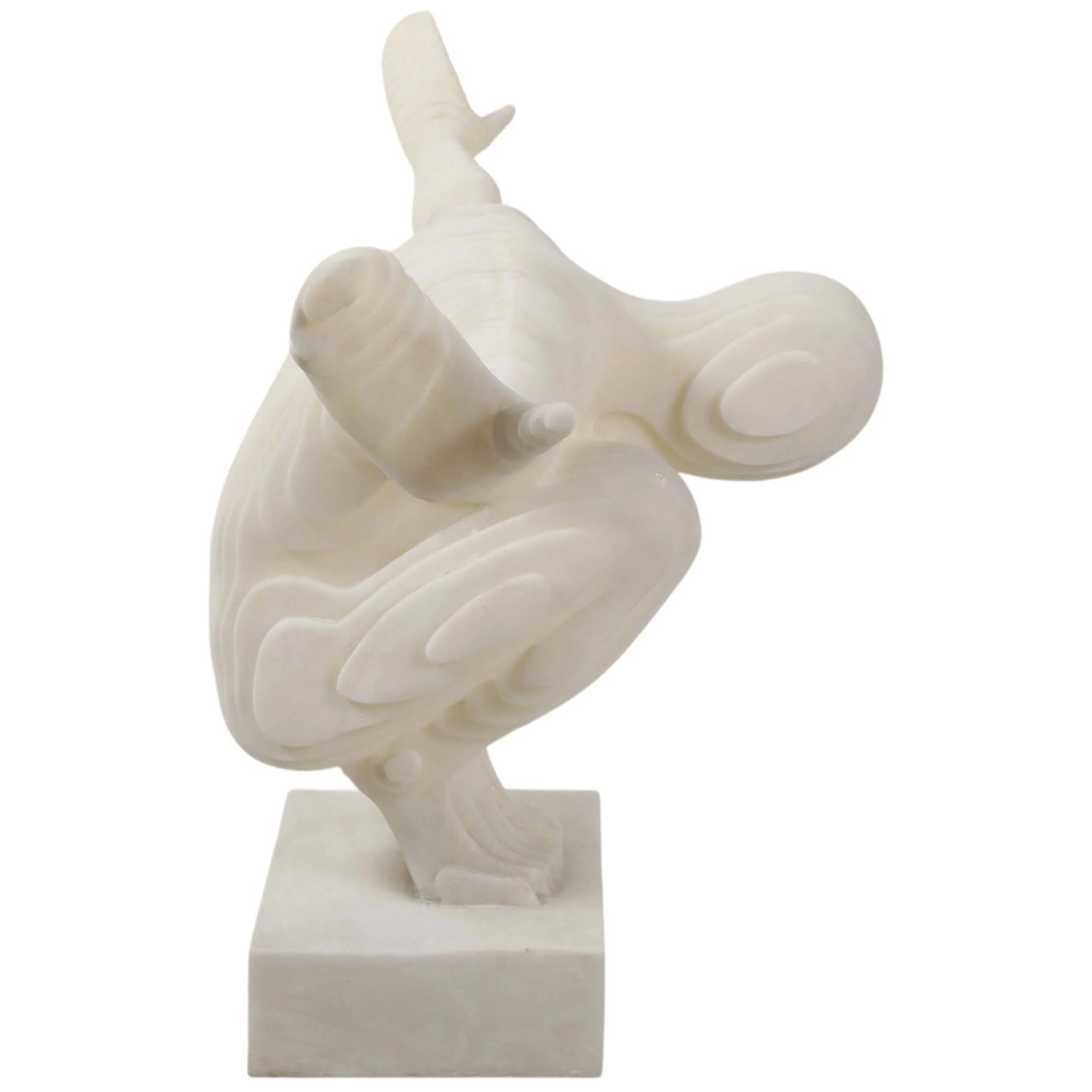 Armstrong Quartz Resin Man Statuary, White - Image 3