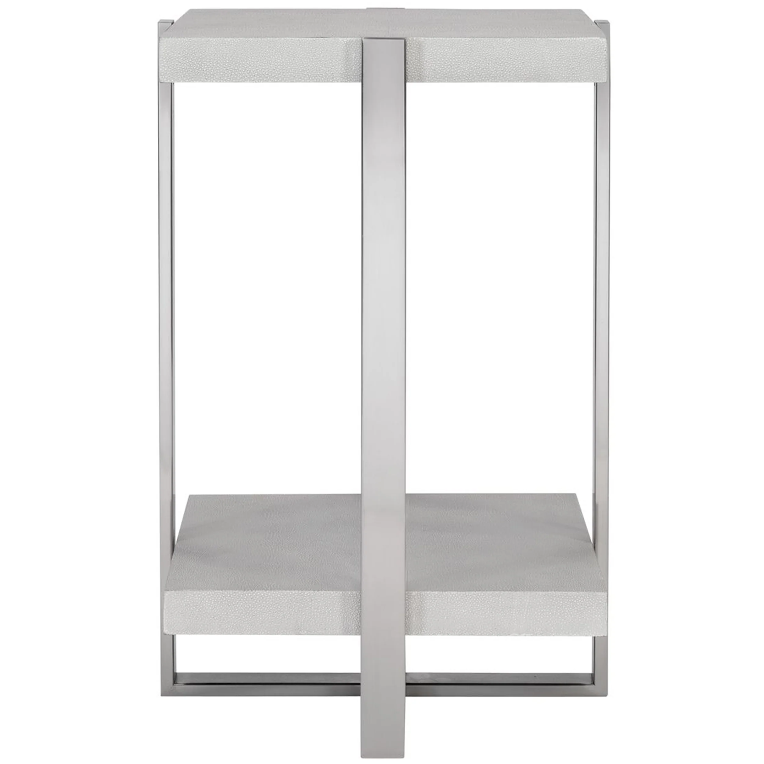 Arnaut Accent Table, Brushed Silver - Image 2