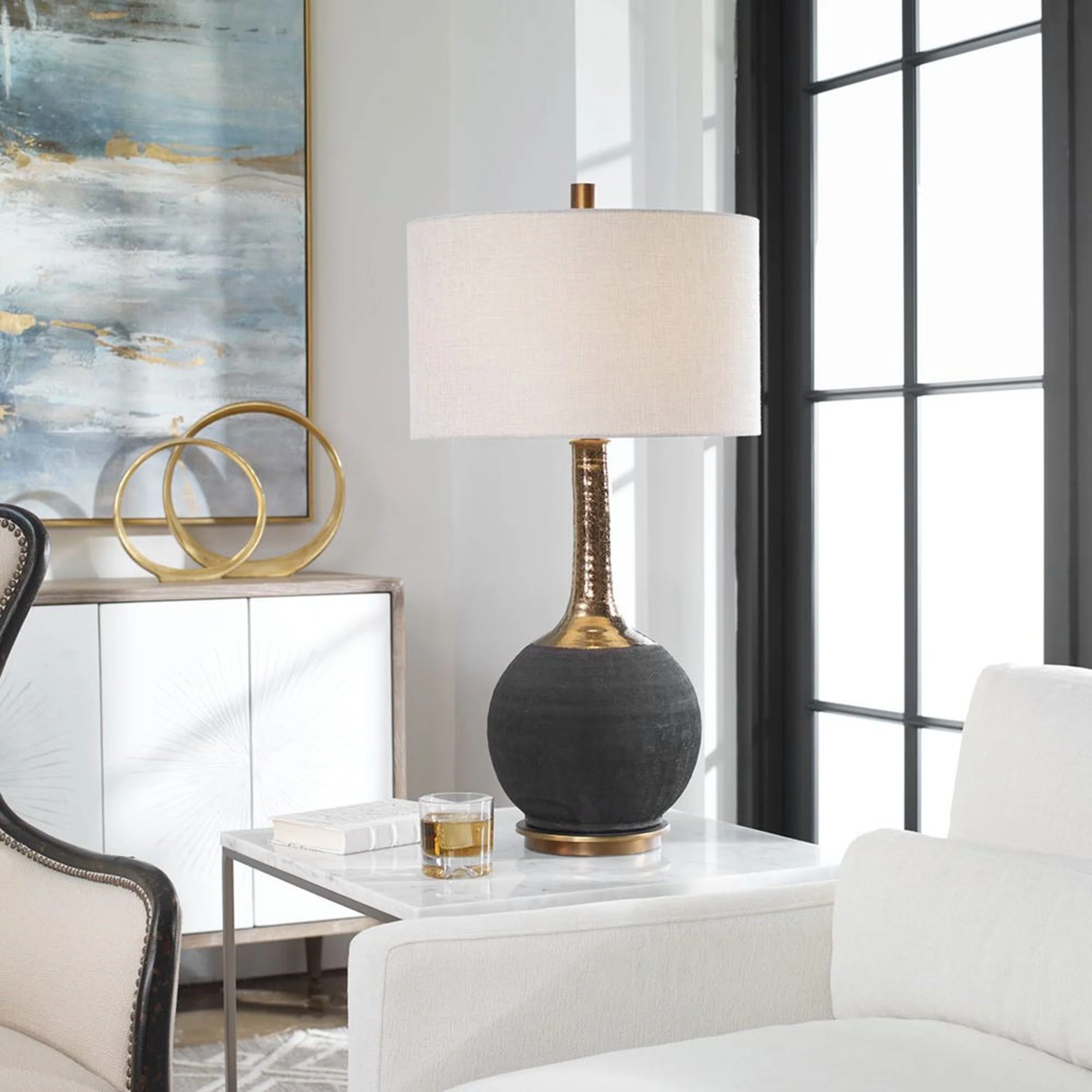 Arnav Table Lamp, Black - Image 4