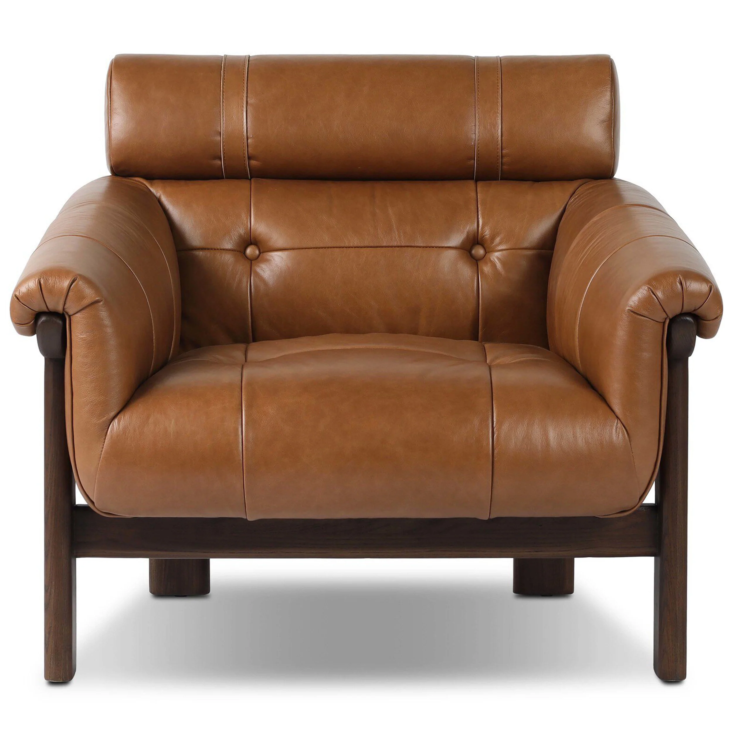 Arnold Leather Chair, Sonoma Chestnut by Four Hands - Image 2