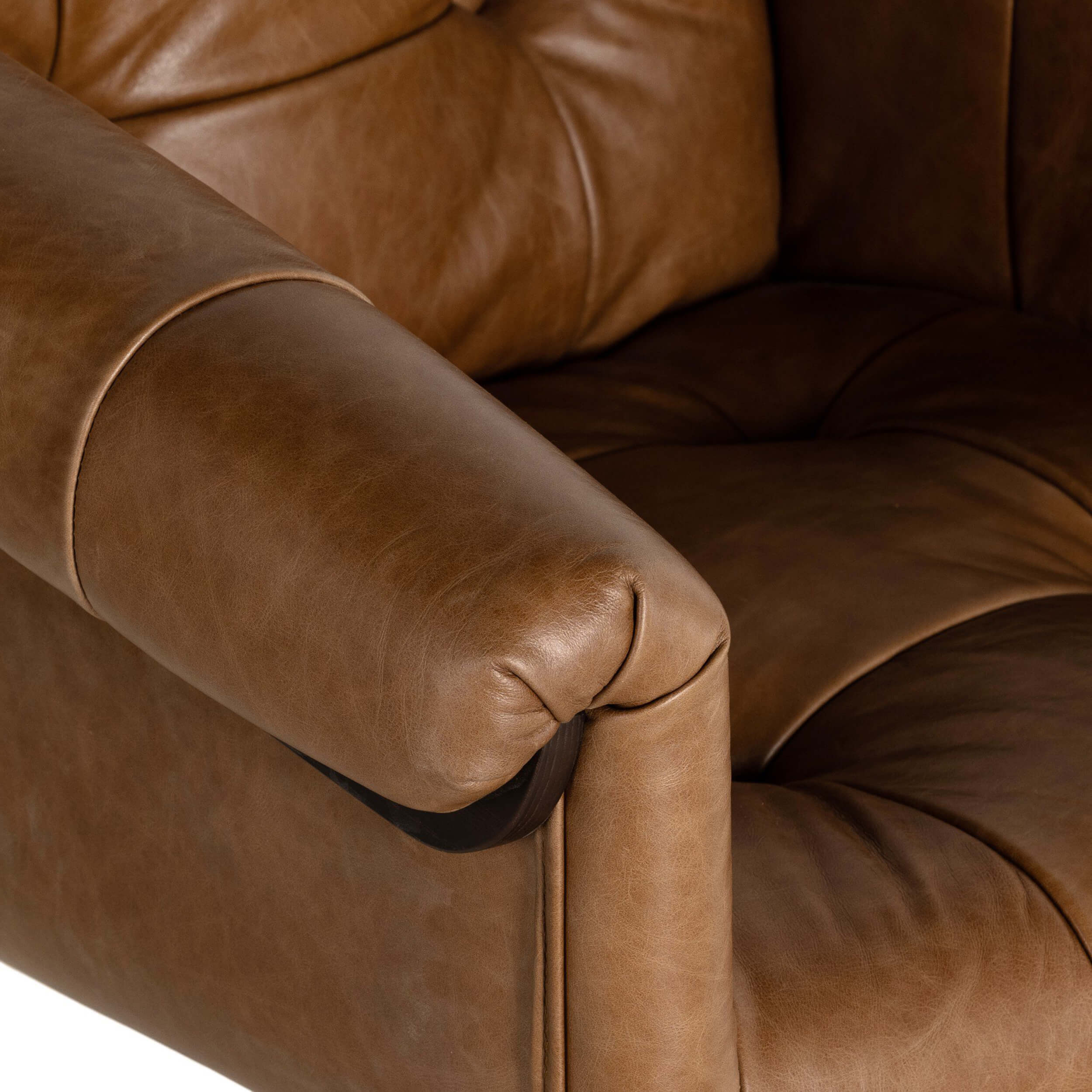 Arnold Leather Desk Chair, Sonoma Chestnut by Four Hands - Image 5