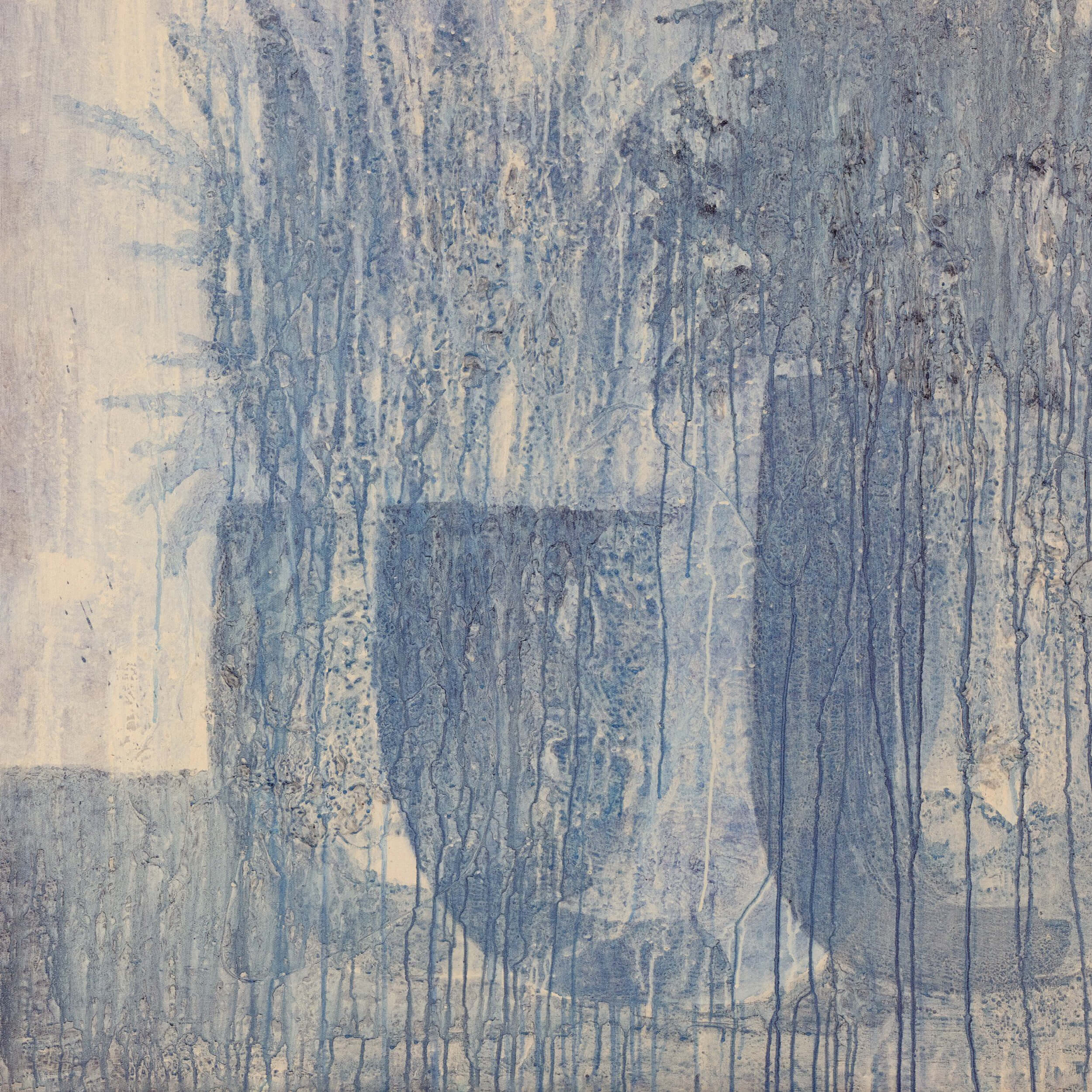 Blue Flowers No. 1 by Benjamin Galvan, Natural Maple Floater by Four Hands - Image 4