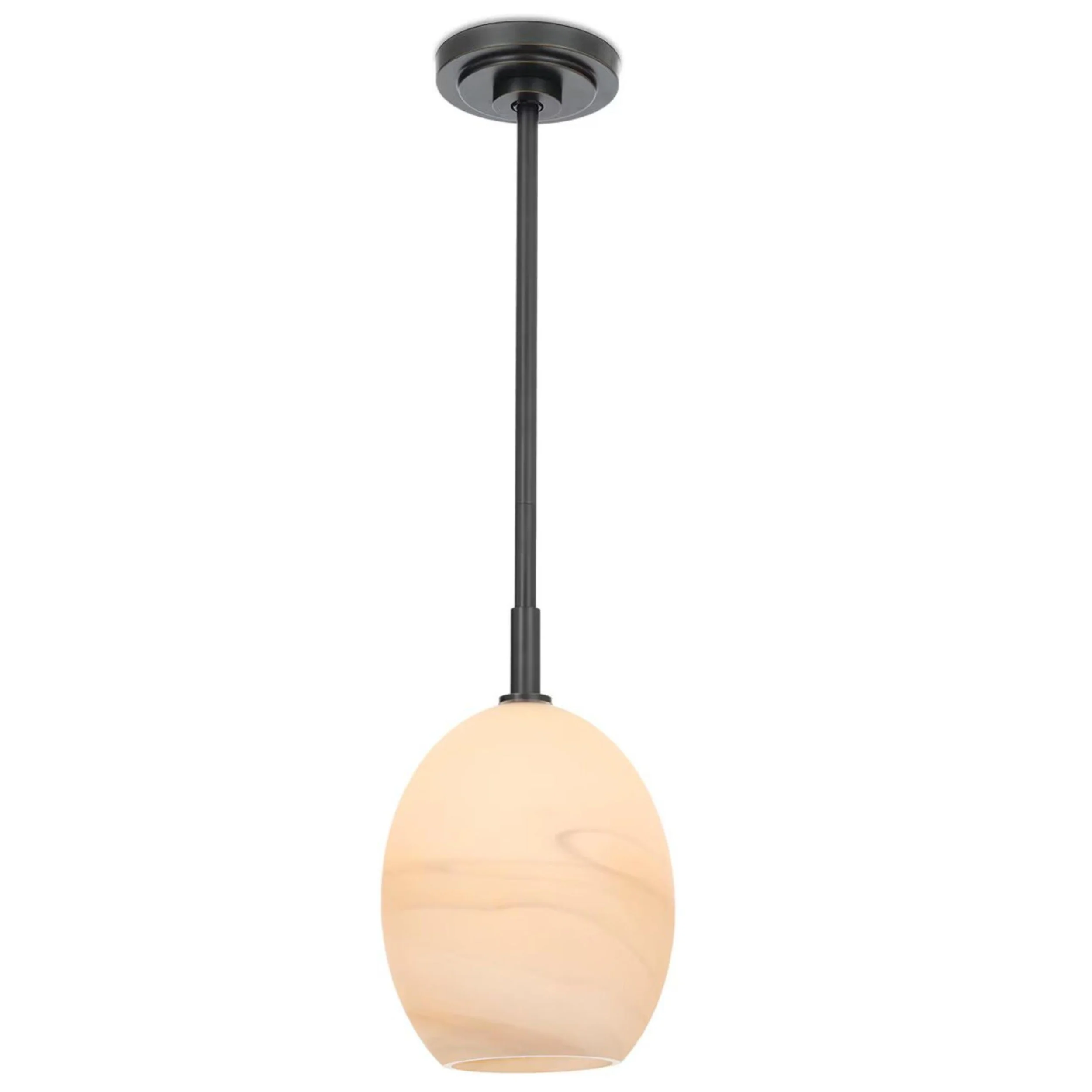 Artemis Single Pendant, Oil Rubbed Bronze/Alabaster - Image 2