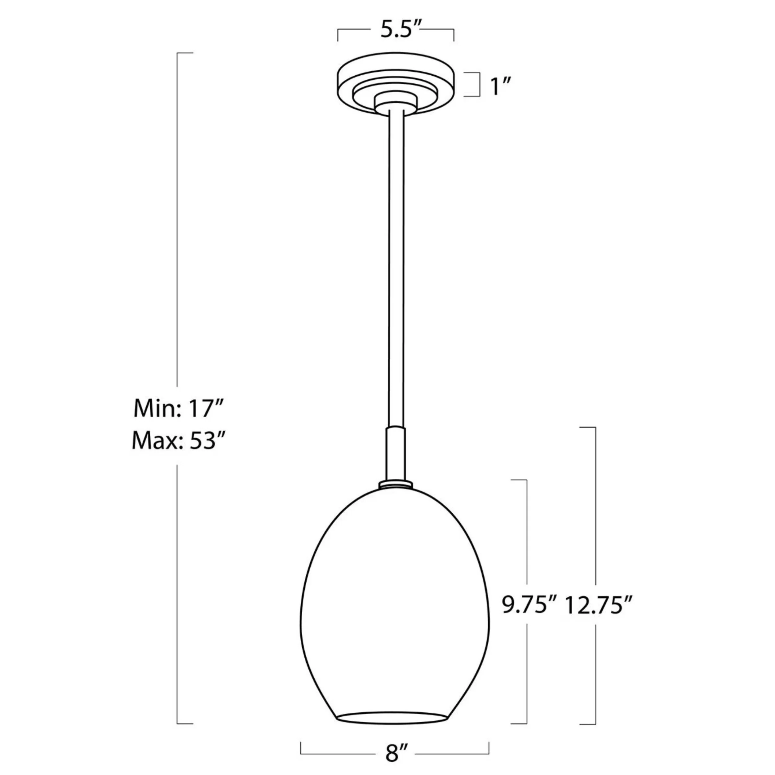 Artemis Single Pendant, Oil Rubbed Bronze/Alabaster - Image 5