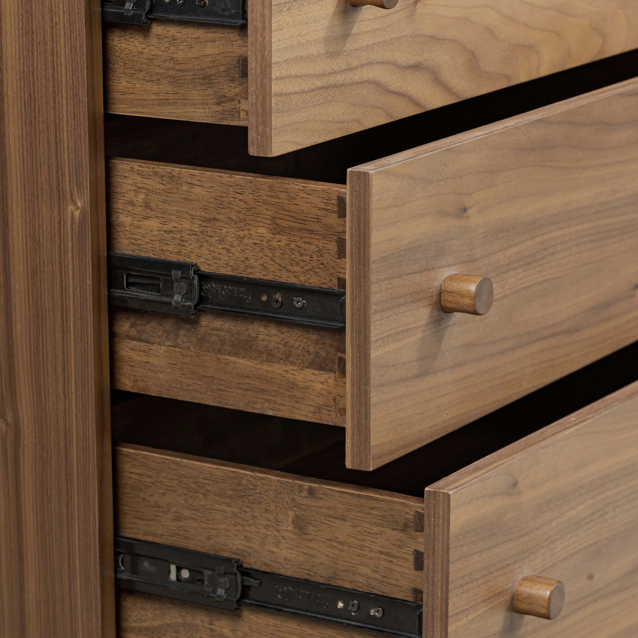 Arturo 9 Drawer Dresser, Natural Walnut by Four Hands - Image 6