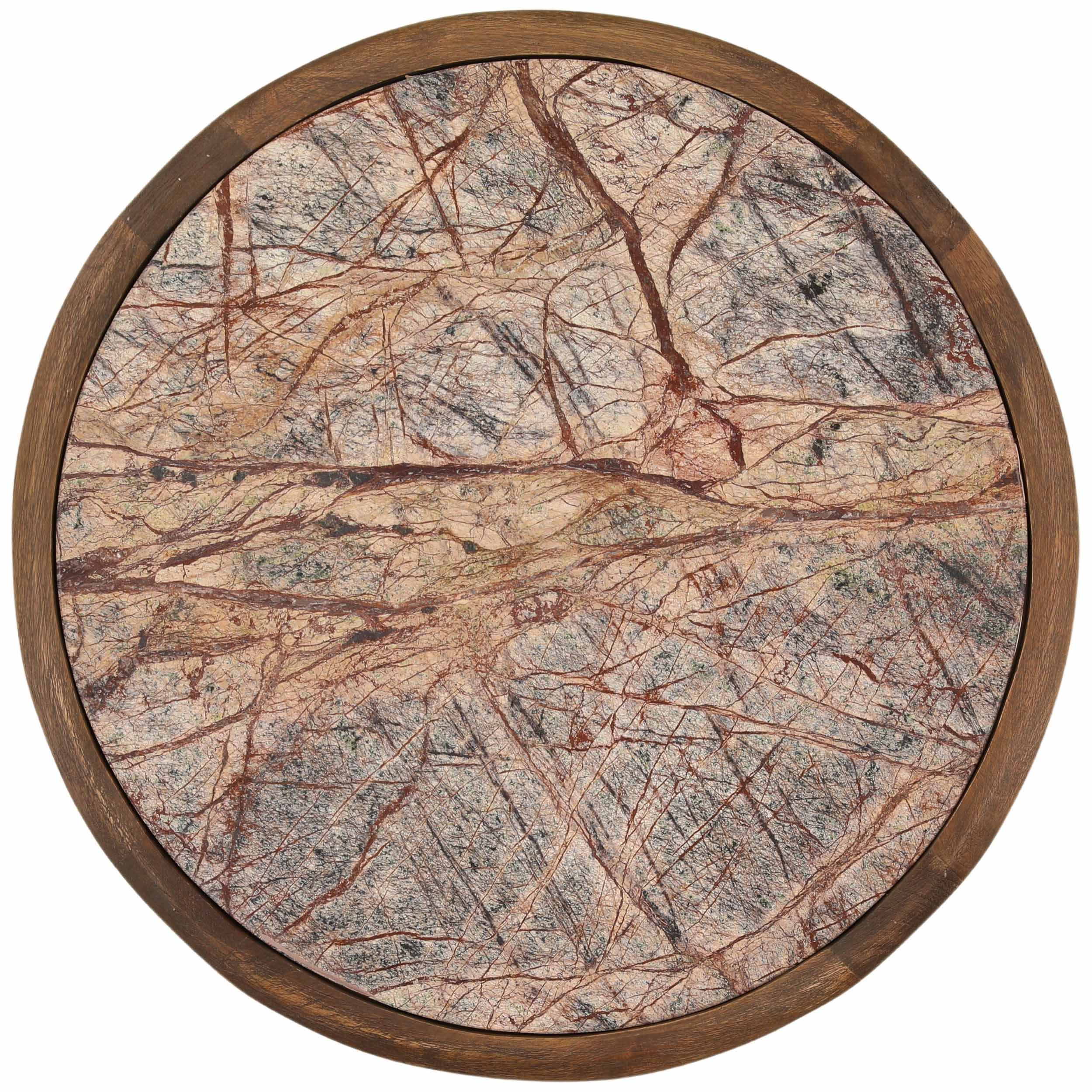 Aruna Side Table, Dark Brown - Image 3