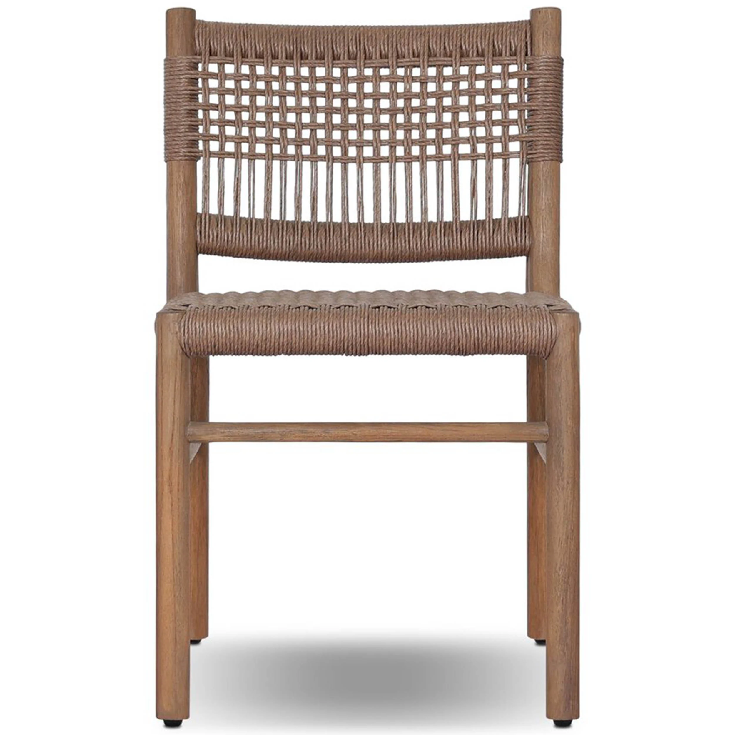 Ashe Outdoor Dining Chair, Tanned Weave, Set of 2 by Four Hands - Image 2