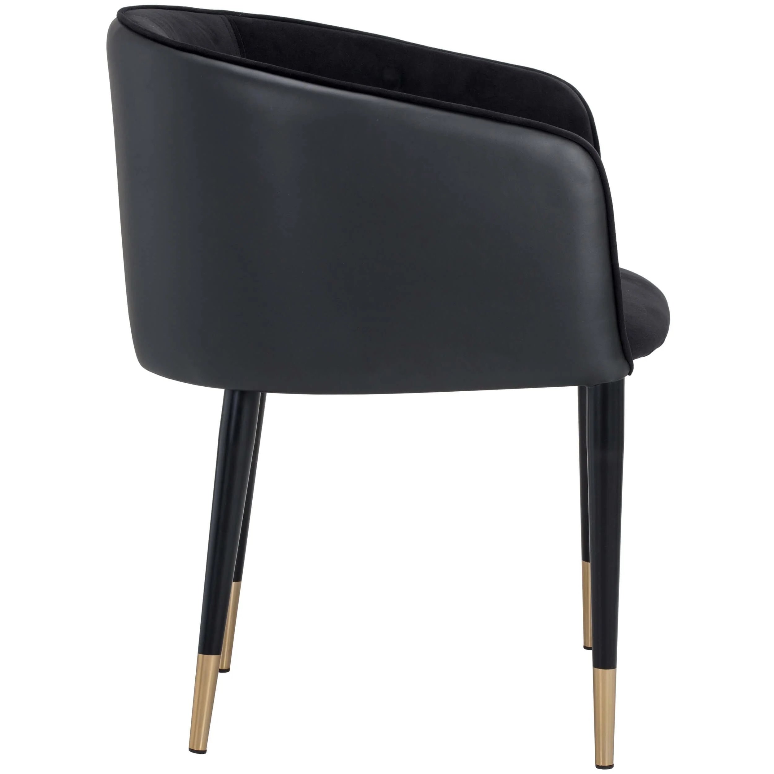 Asher Arm Chair, Abbington Black, Set of 2 - Image 2