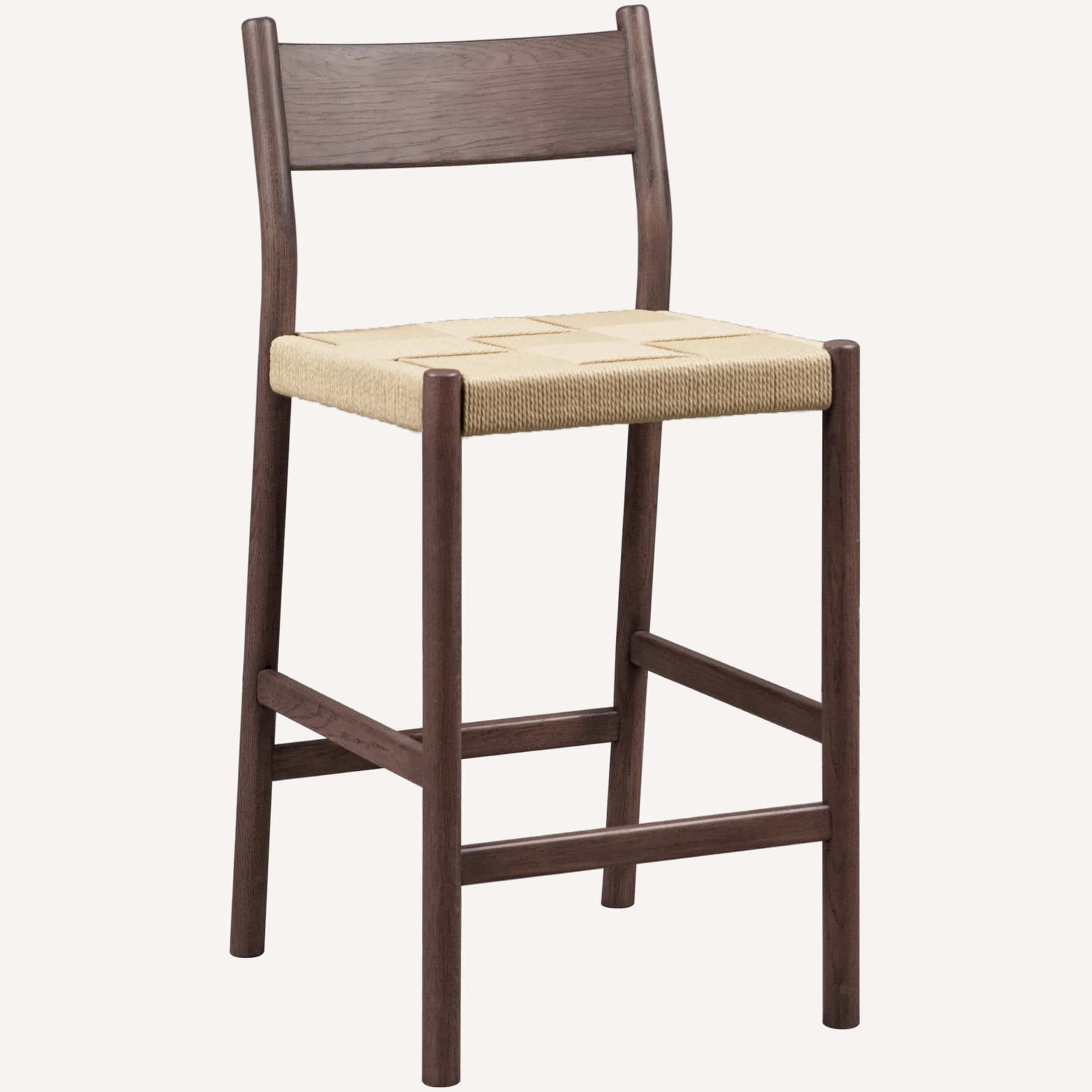 Asher Counter Stool, Walnut, Set of 2