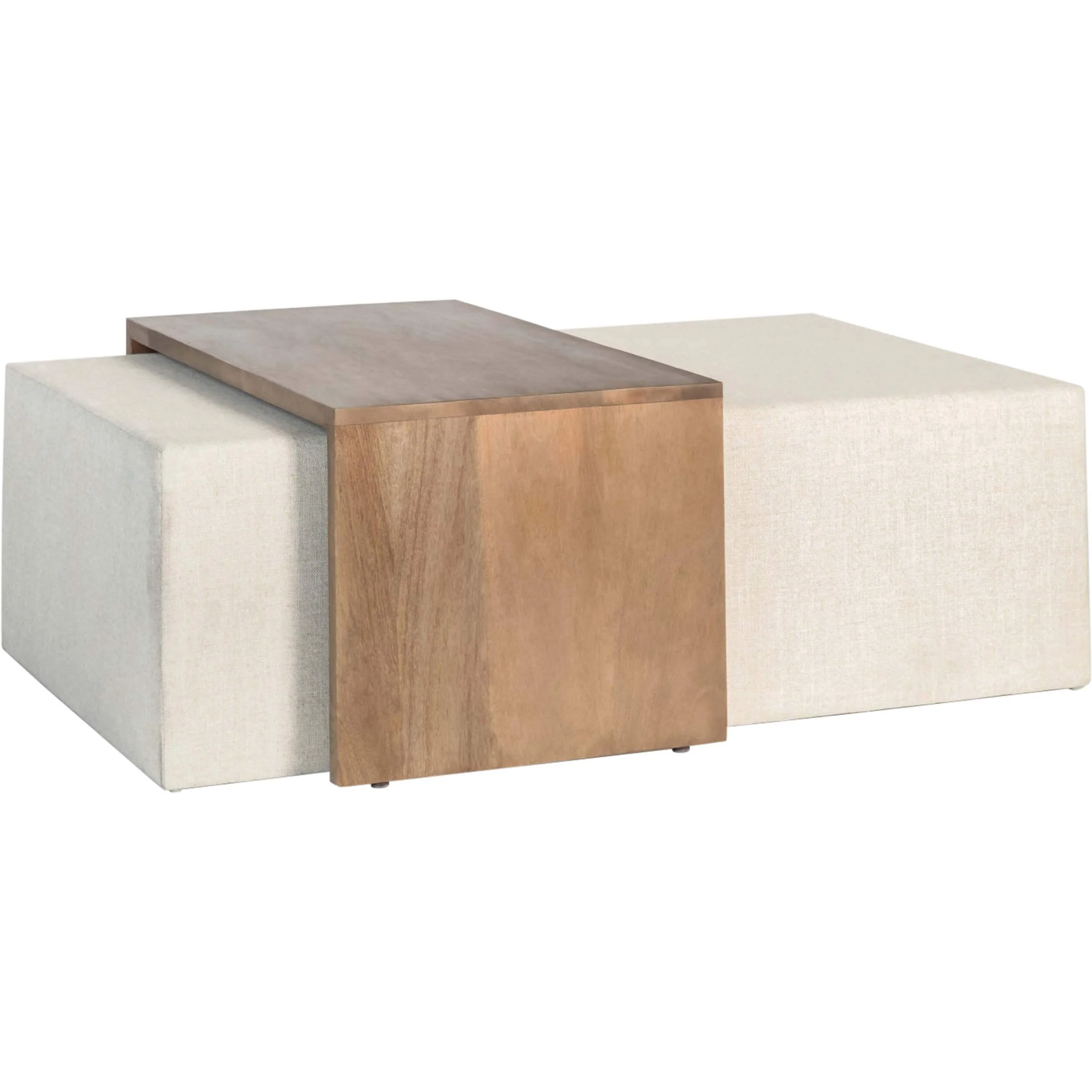 Asher Ottoman, Subtle Linen