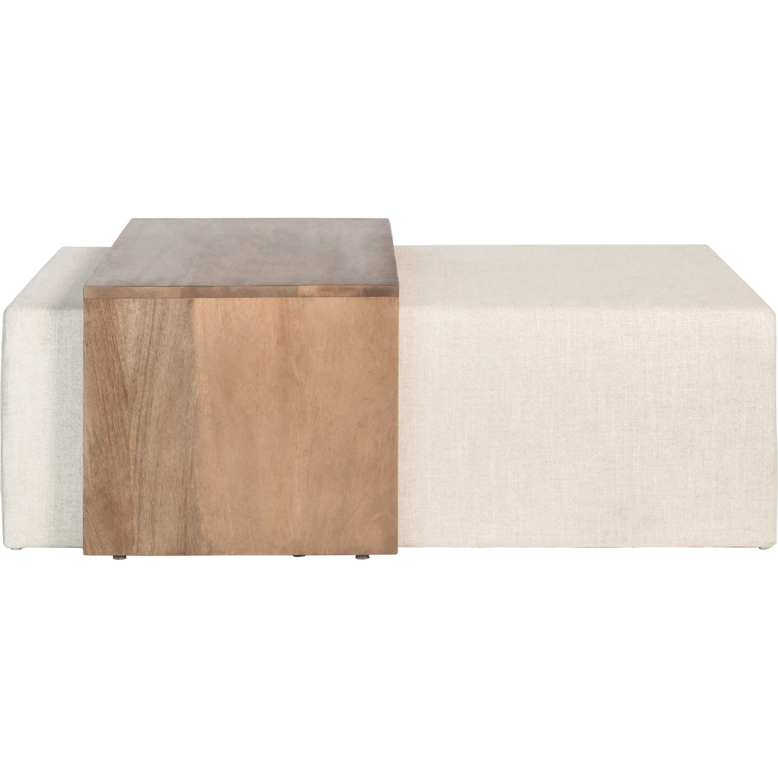 Asher Ottoman, Subtle Linen - Image 2