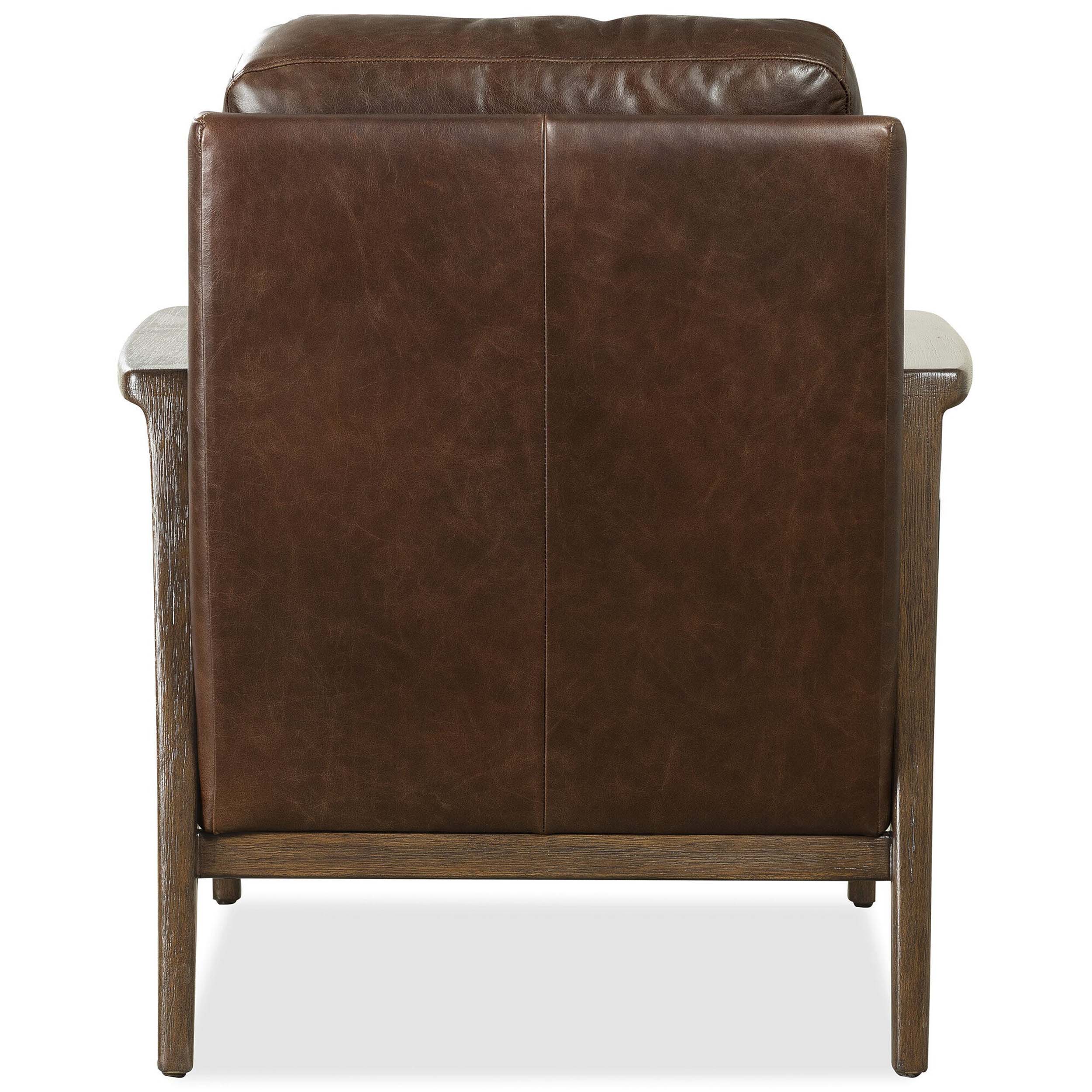 Ashland Leather Chair, Valeris Chocolate - Image 4