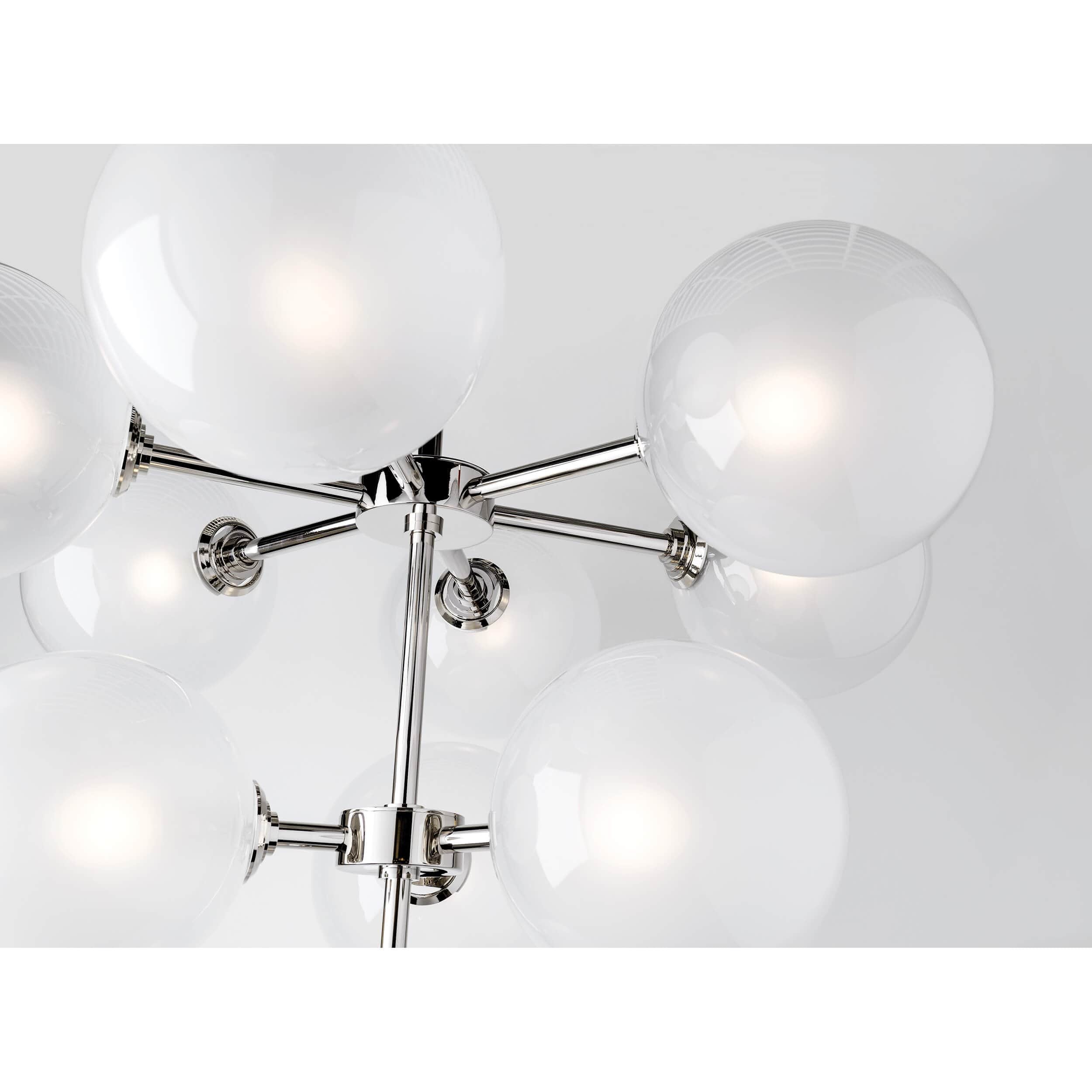 Ashleigh 10 Light Chandelier, Polished Nickel - Image 2