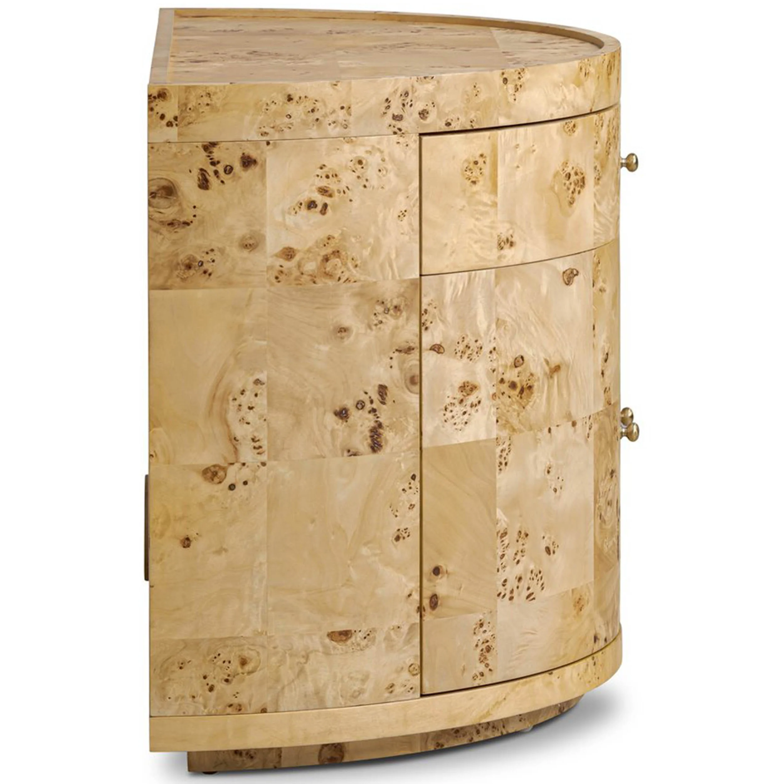 Ashton Nightstand, Natural Poplar Burl by Four Hands - Image 3