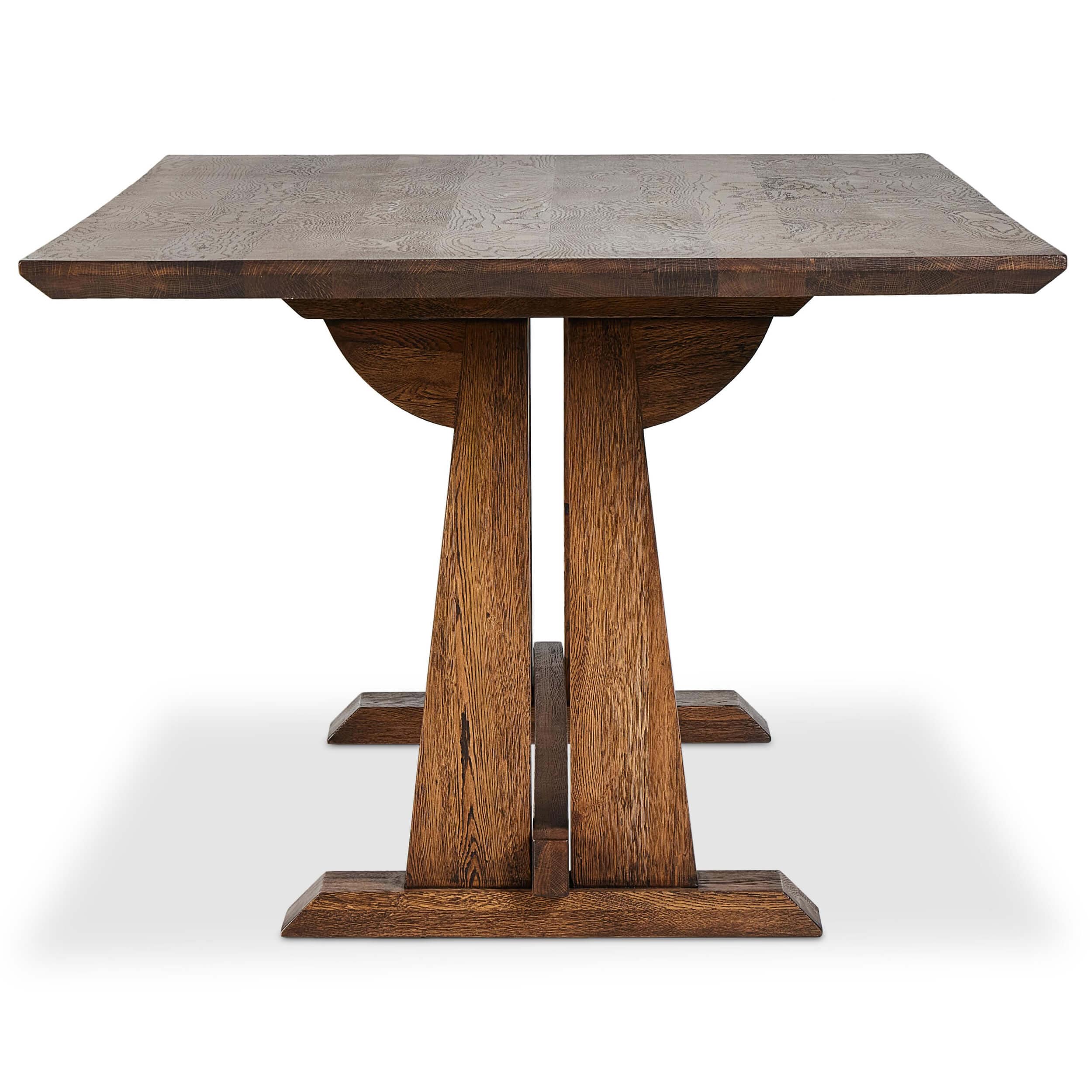 Ashwin Rectangular Dining Table, Brown Oak by Four Hands - Image 4