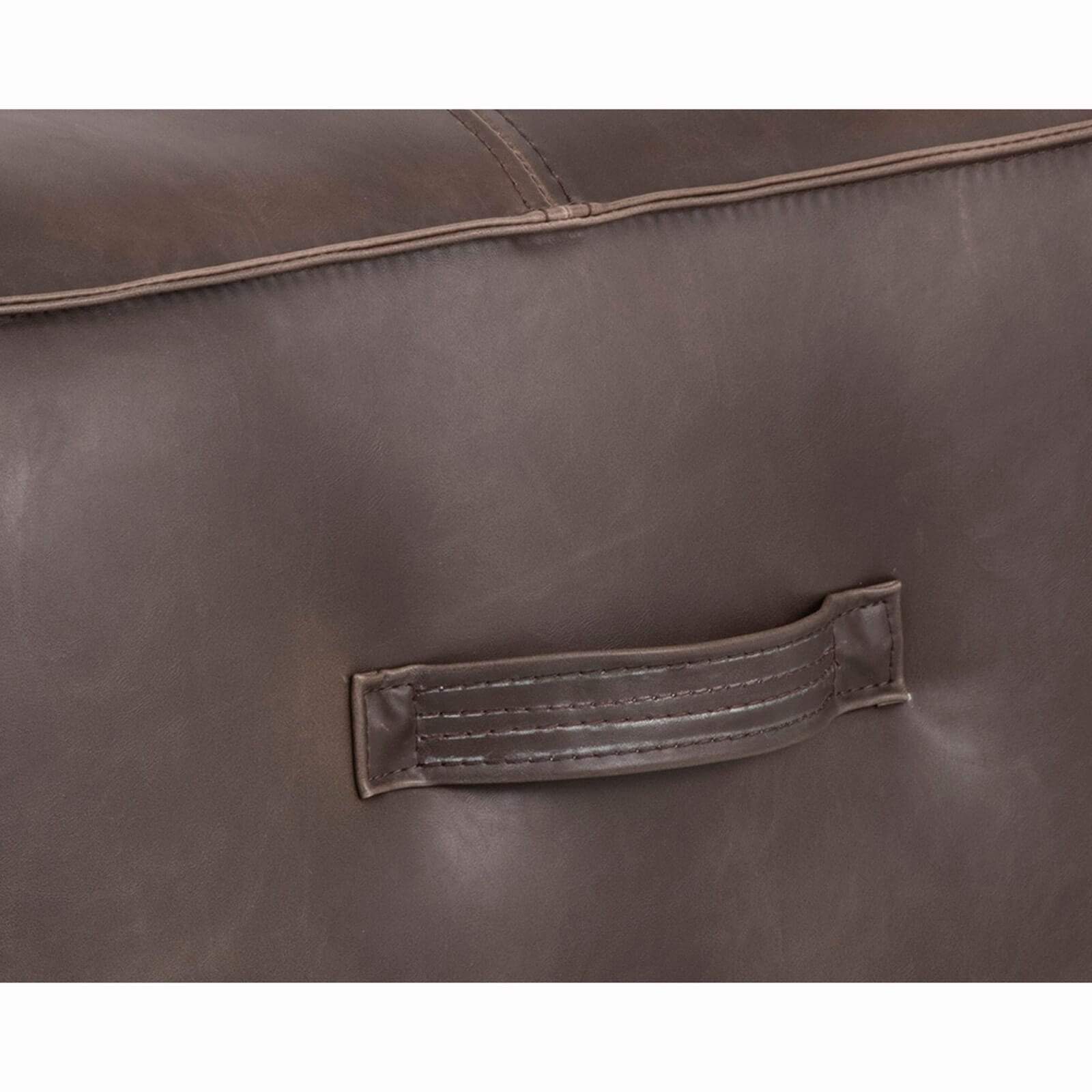 Aspen Ottoman, Havana Dark Brown - Image 5