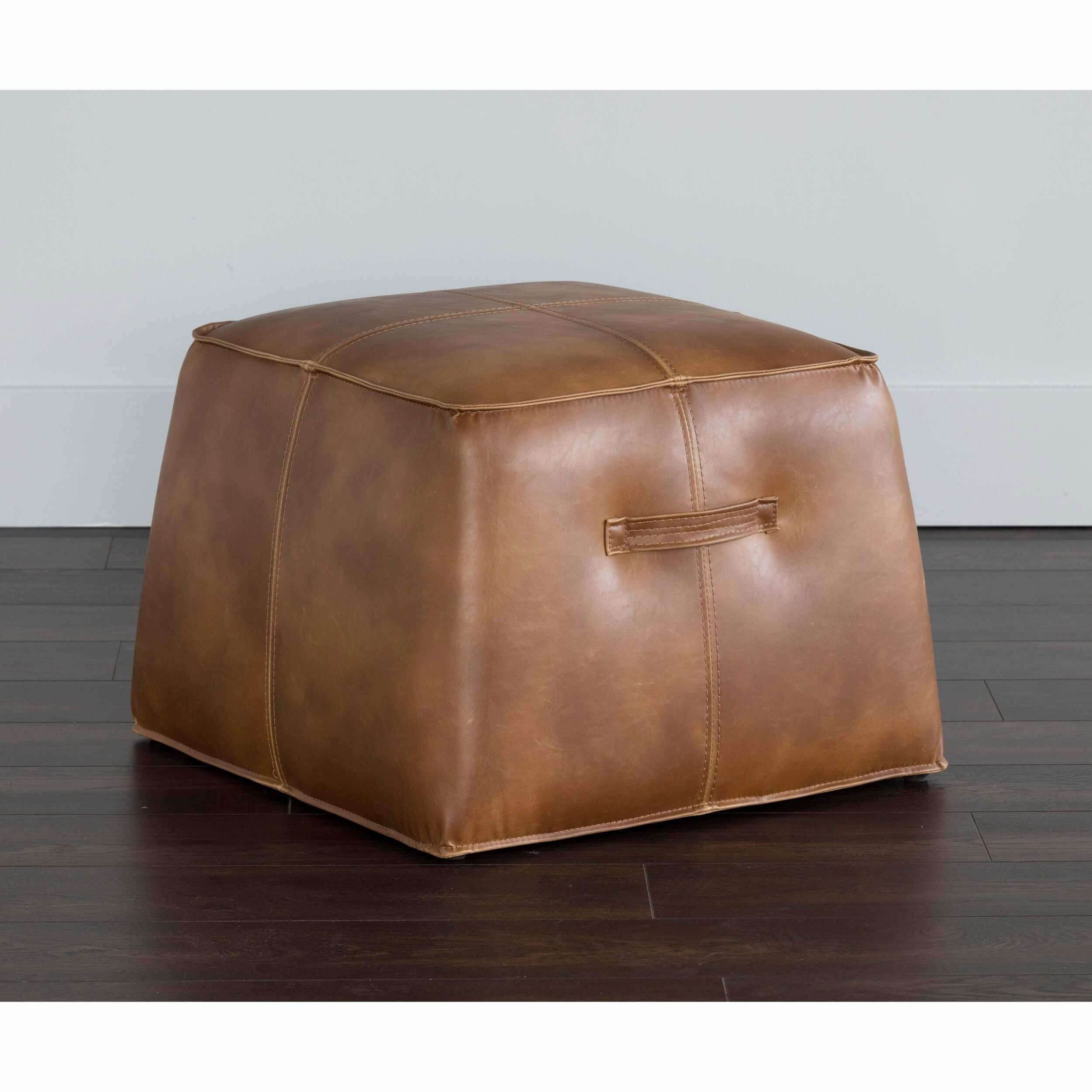Aspen Ottoman, Tobacco Tan - Image 4