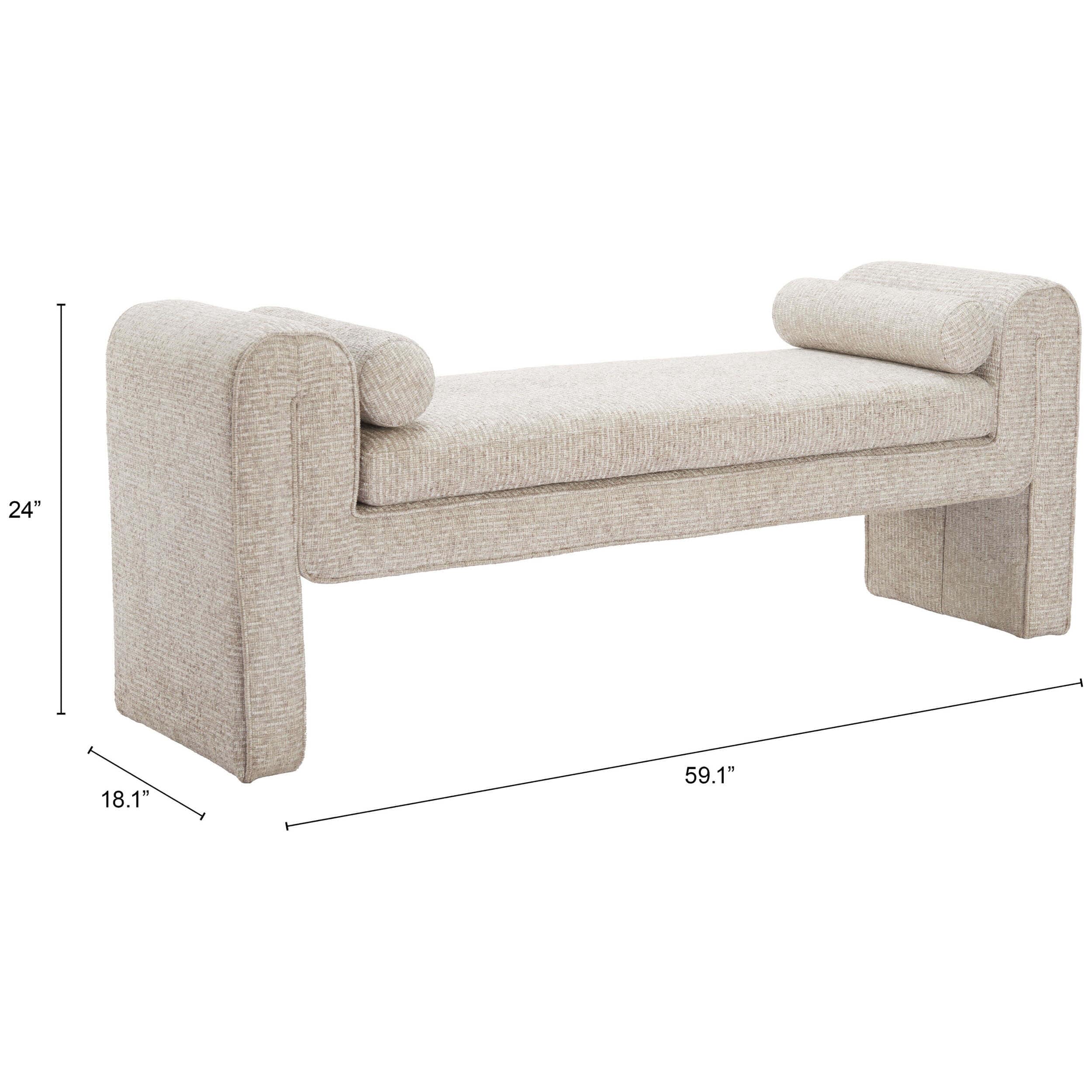 Astar Bench, Beige - Image 2