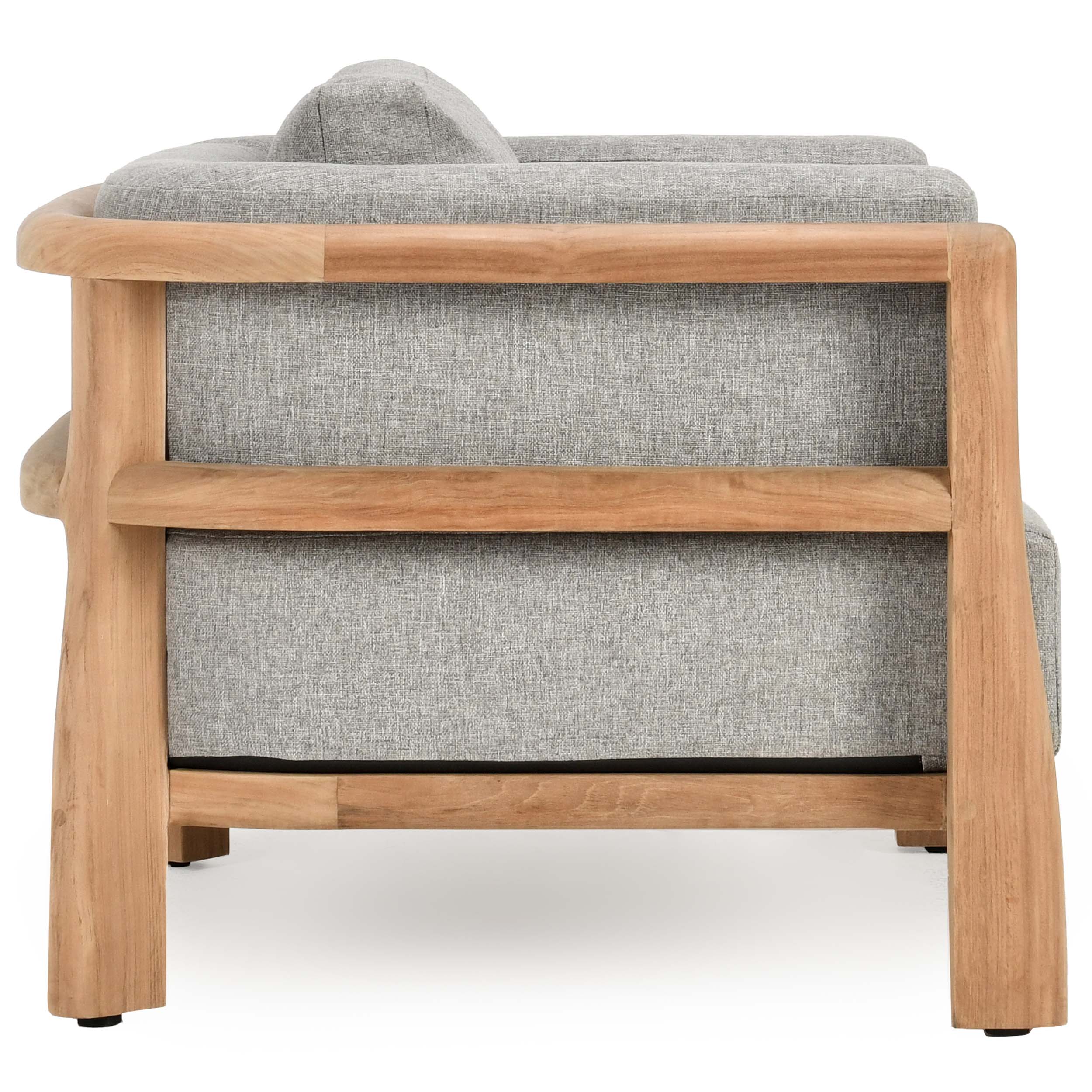 Aston Outdoor Accent Chair, Natural/Gray - Image 3