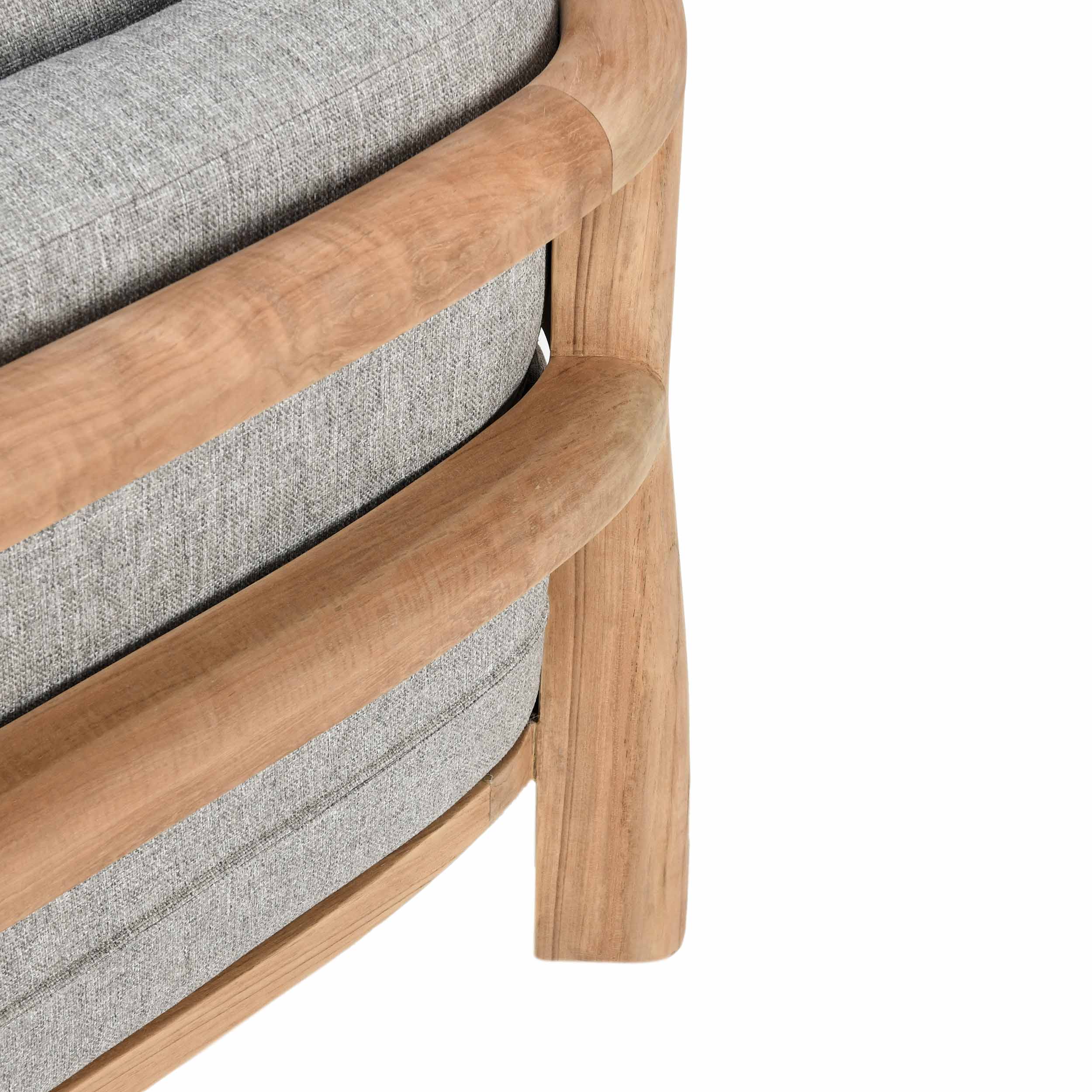 Aston Outdoor Accent Chair, Natural/Gray - Image 5